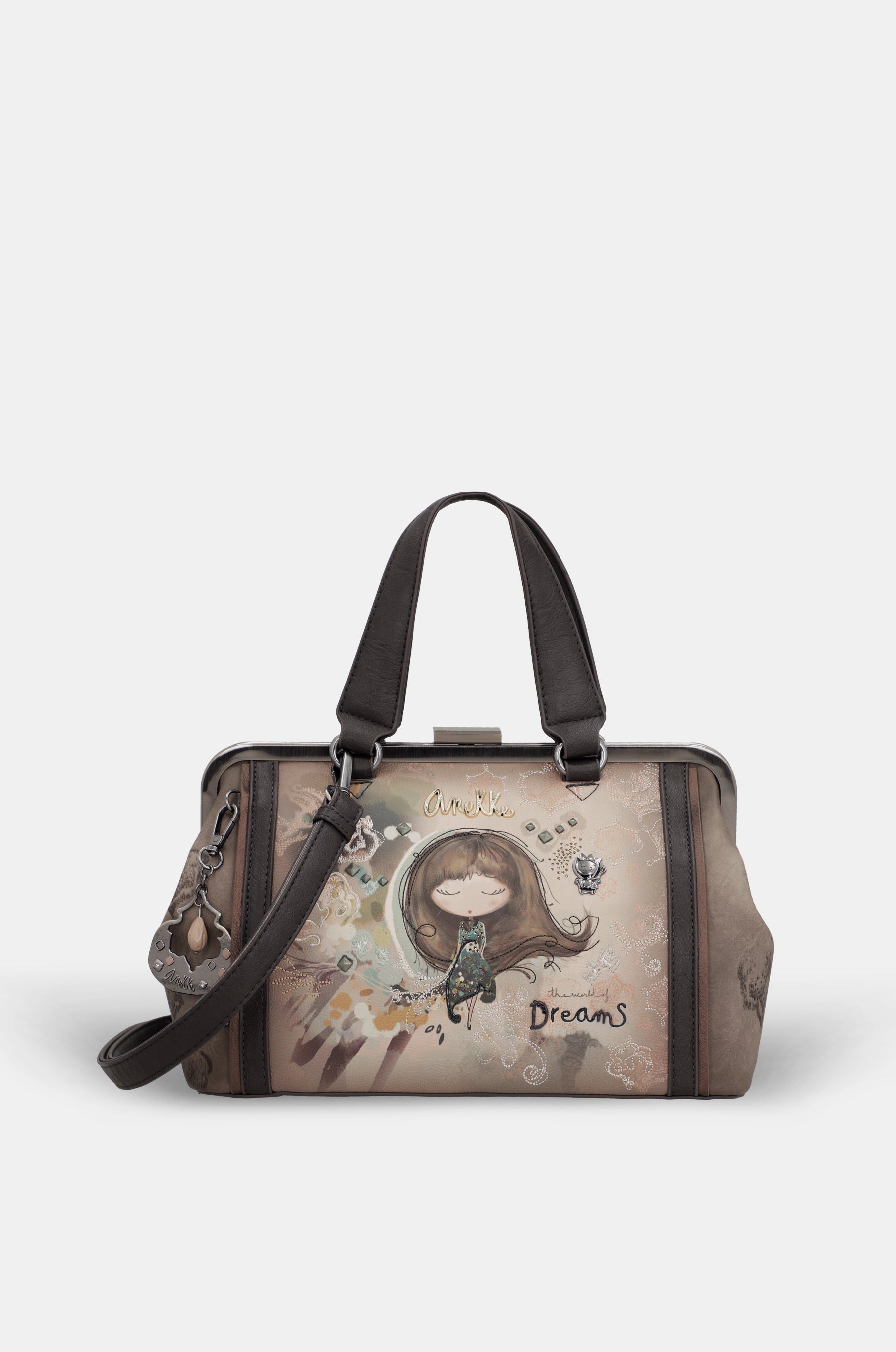 Borsa con chiusura a bacio Real