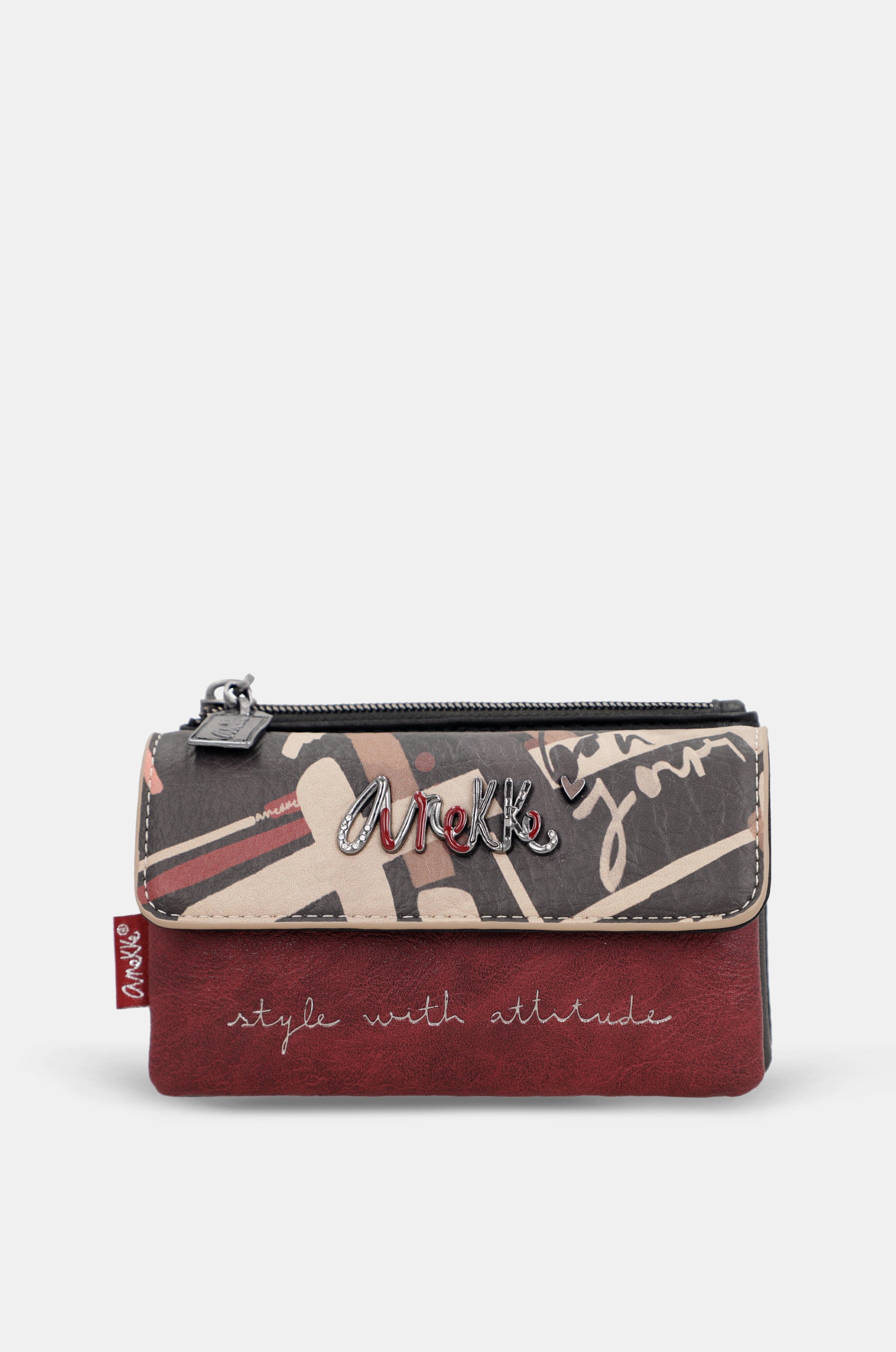 Portamonete con patta Parisian