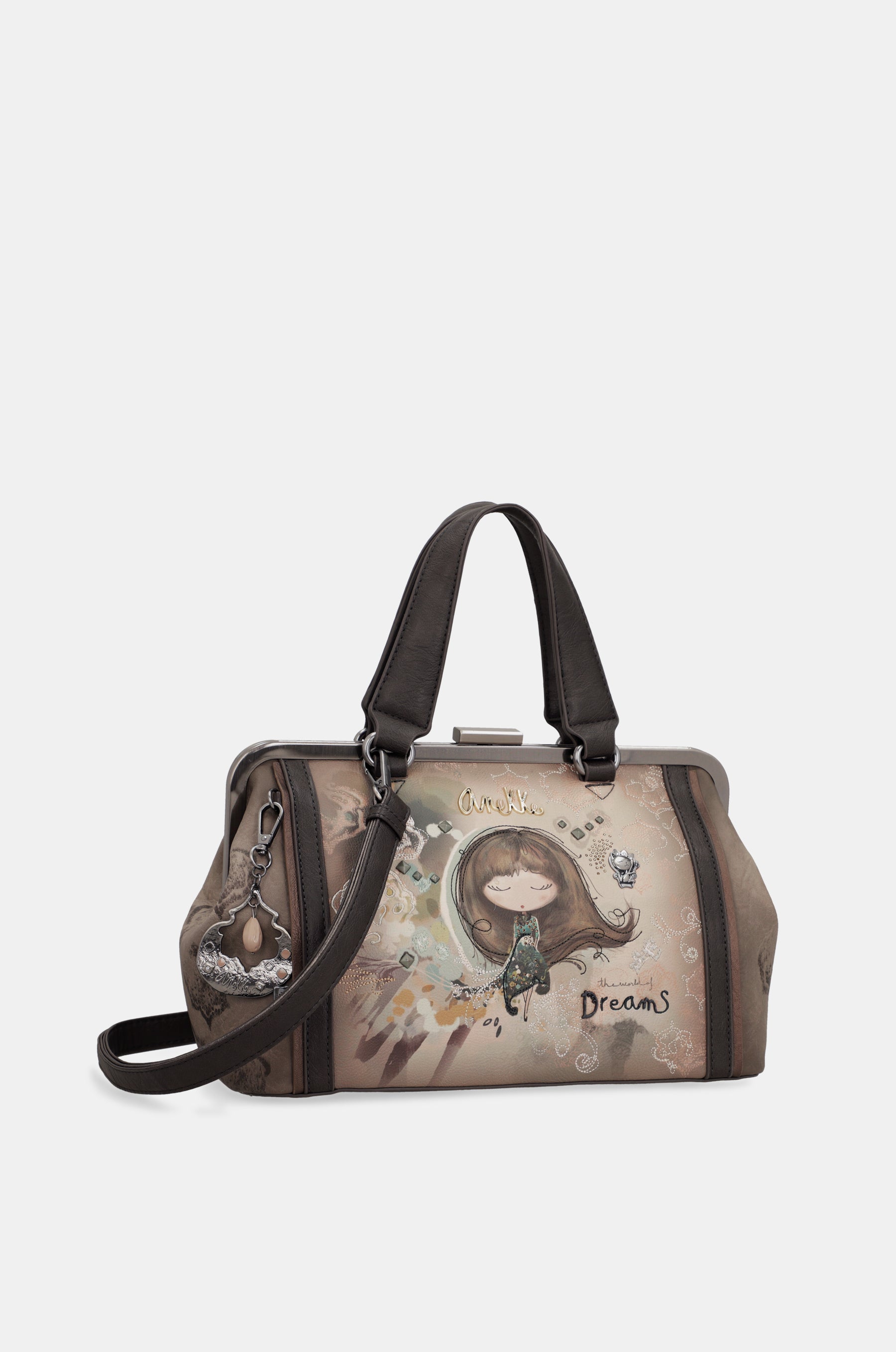 Borsa con chiusura a bacio Real