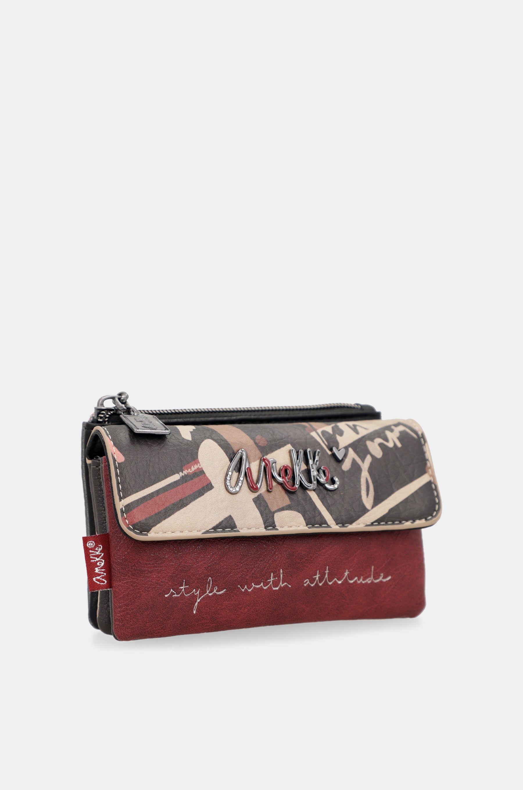 Portamonete con patta Parisian