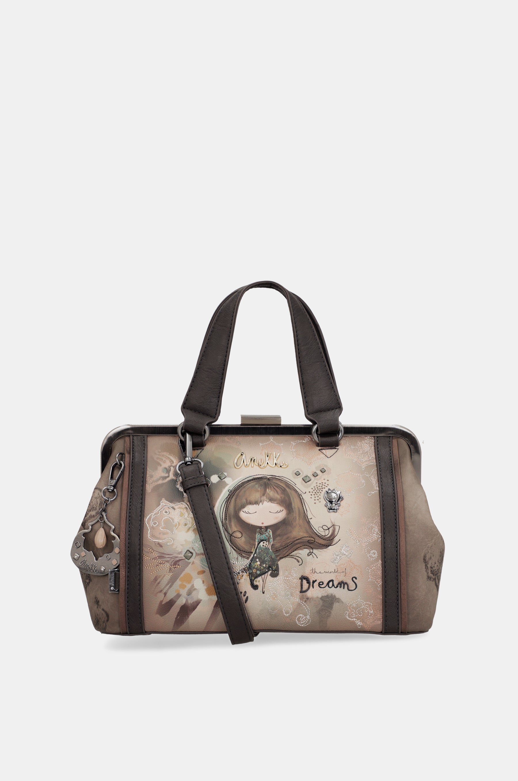 Borsa con chiusura a bacio Real