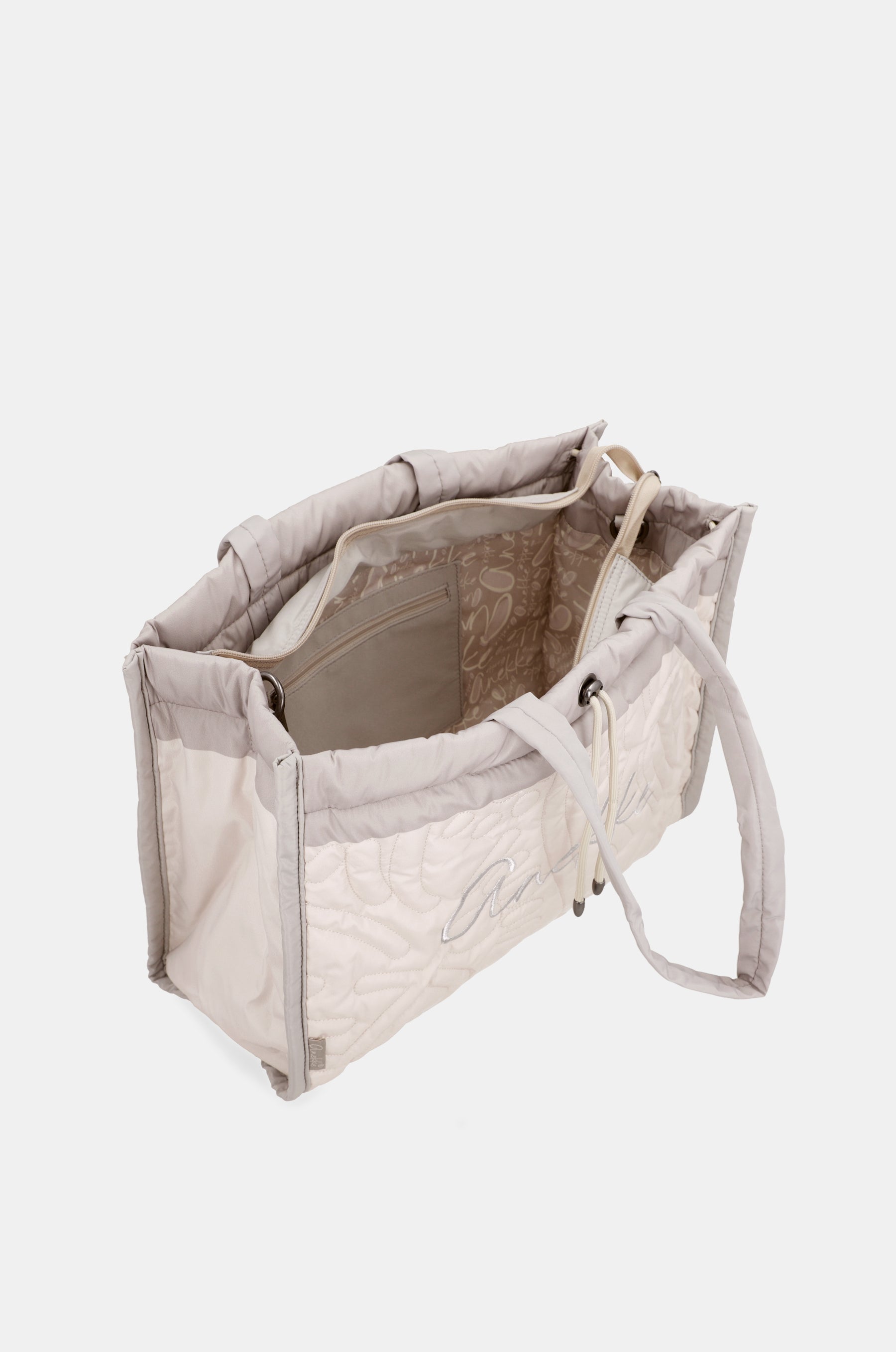 Borsa trapuntata bianca