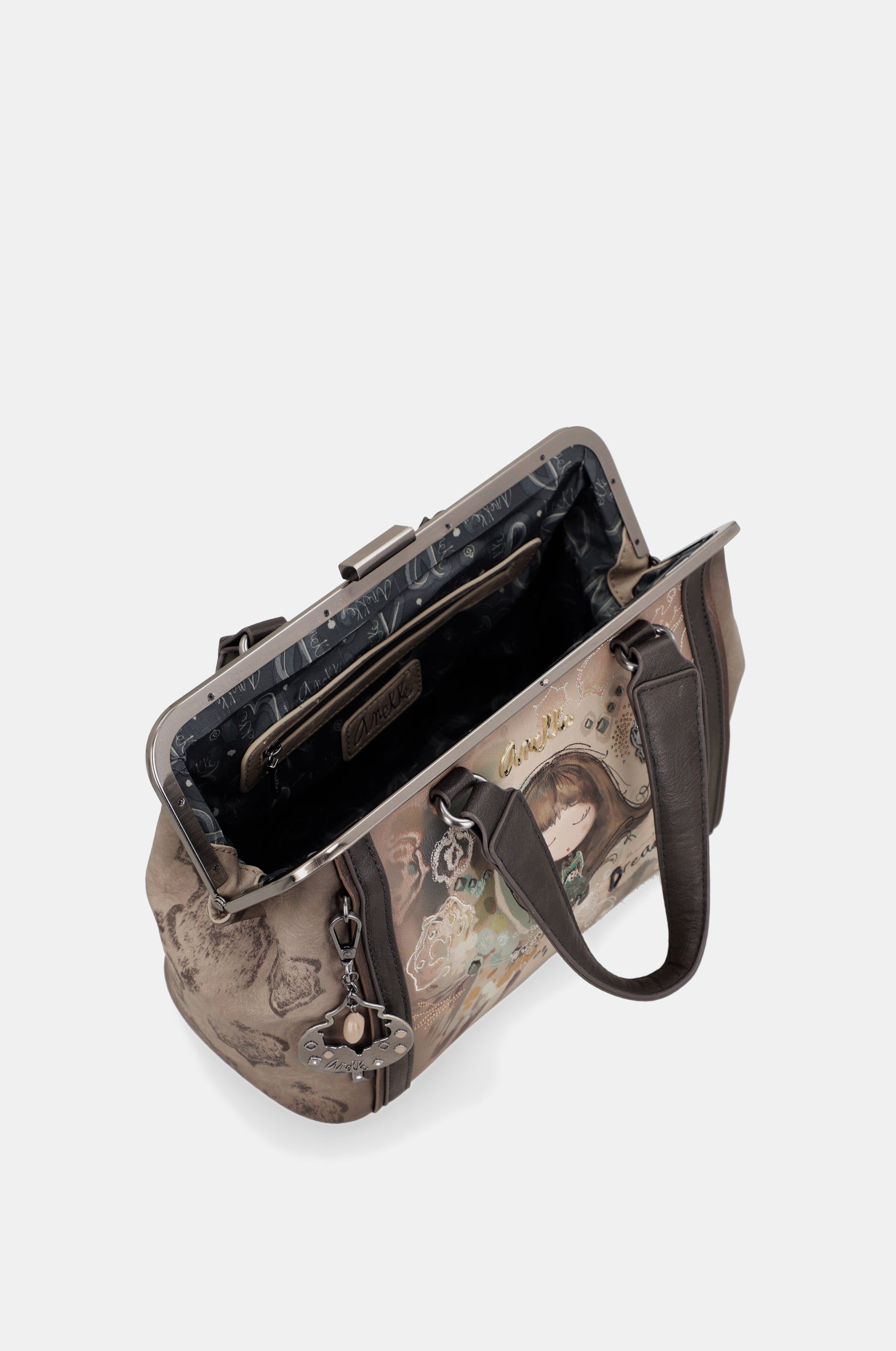 Borsa con chiusura a bacio Real