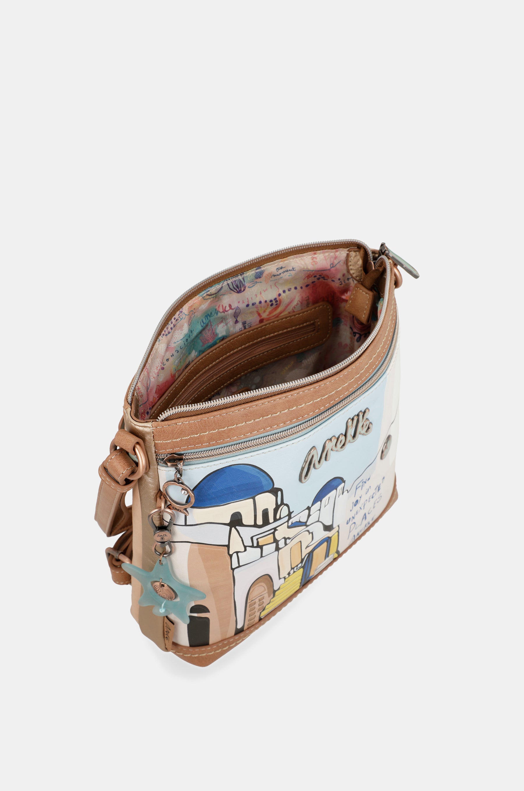 Borsa a tracolla Sunrise con tasche