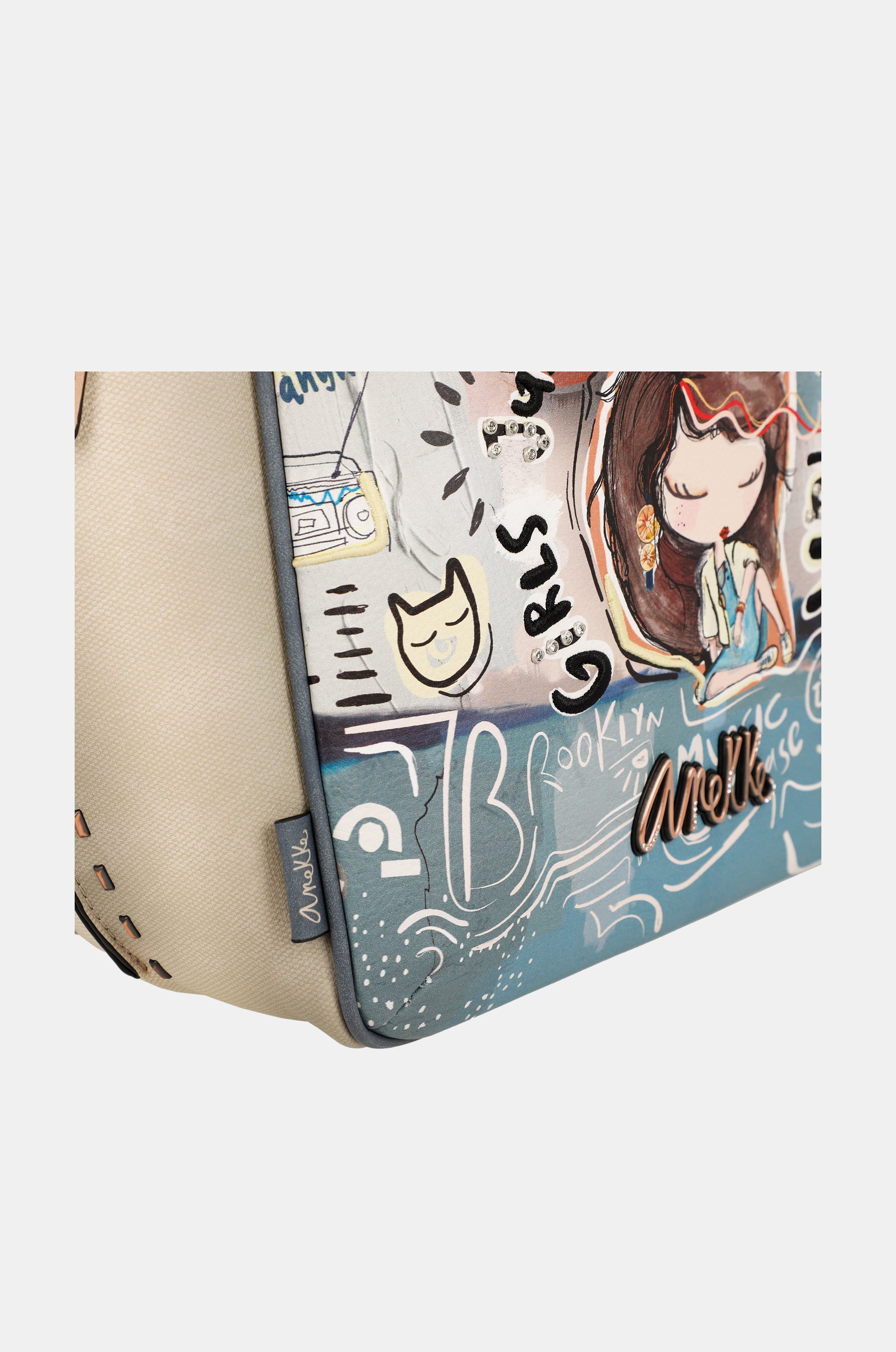 Borsa shopper ovale Fun & Music