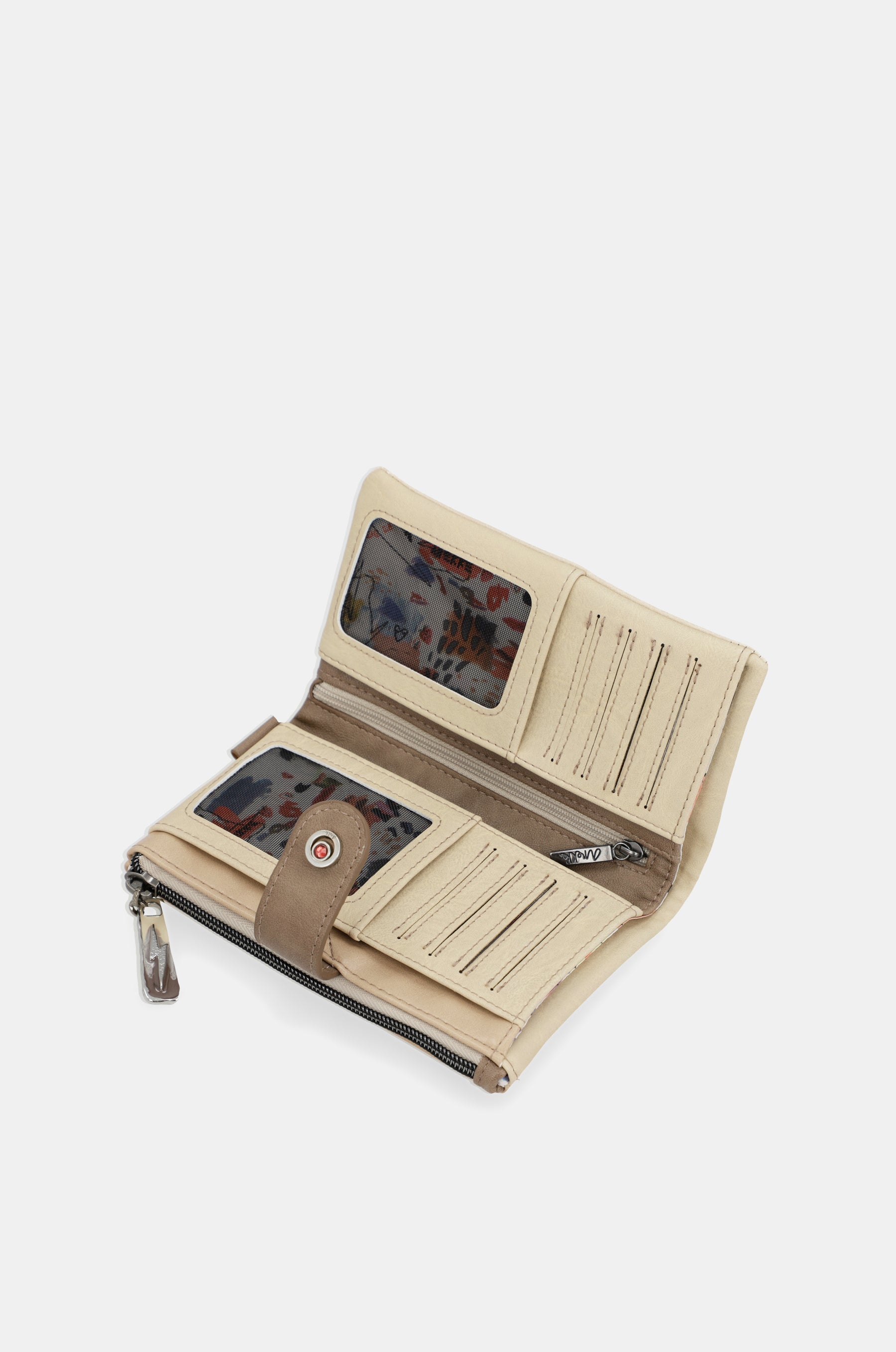 Portafoglio grande beige Energy
