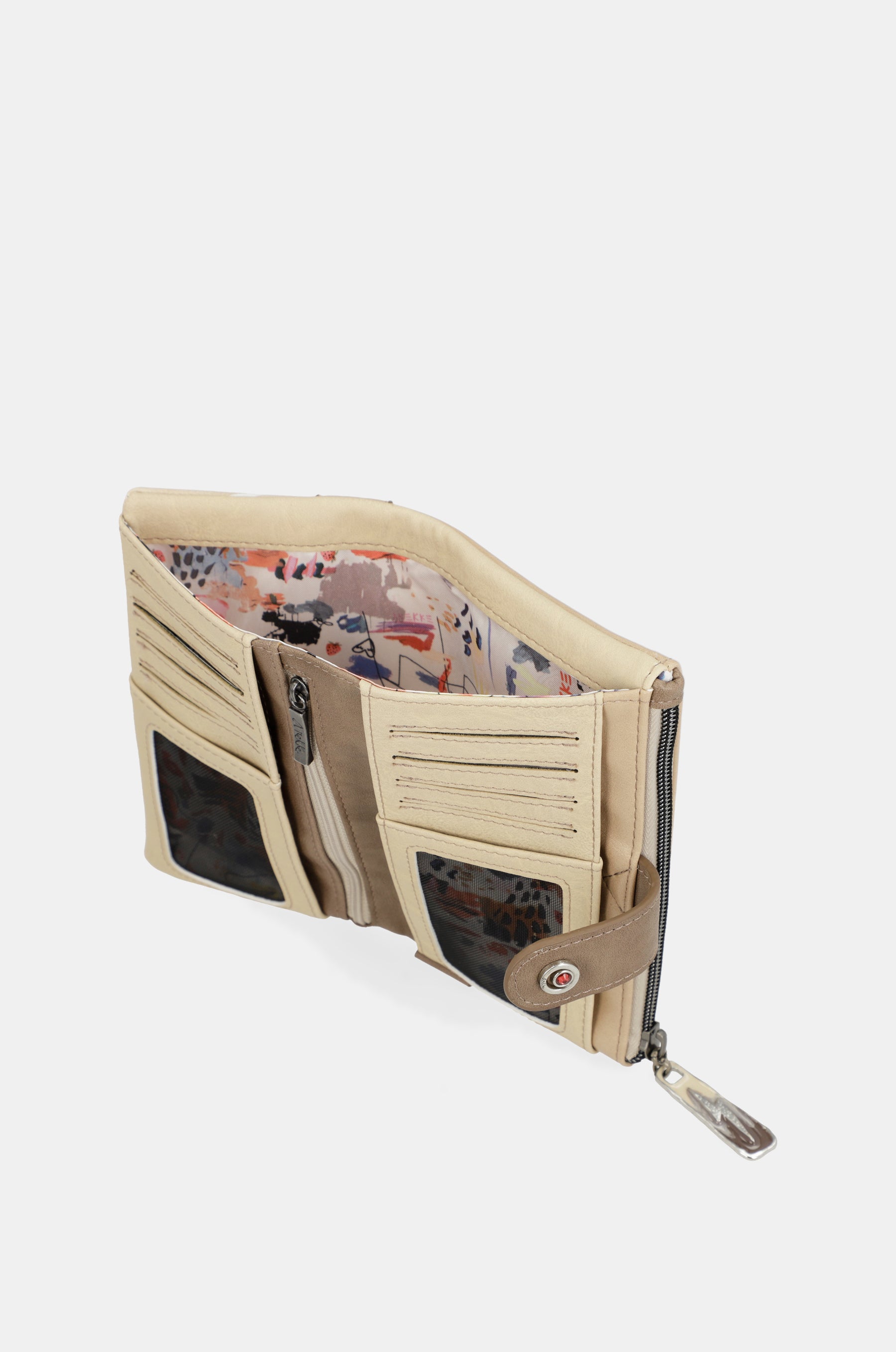 Portafoglio grande beige Energy