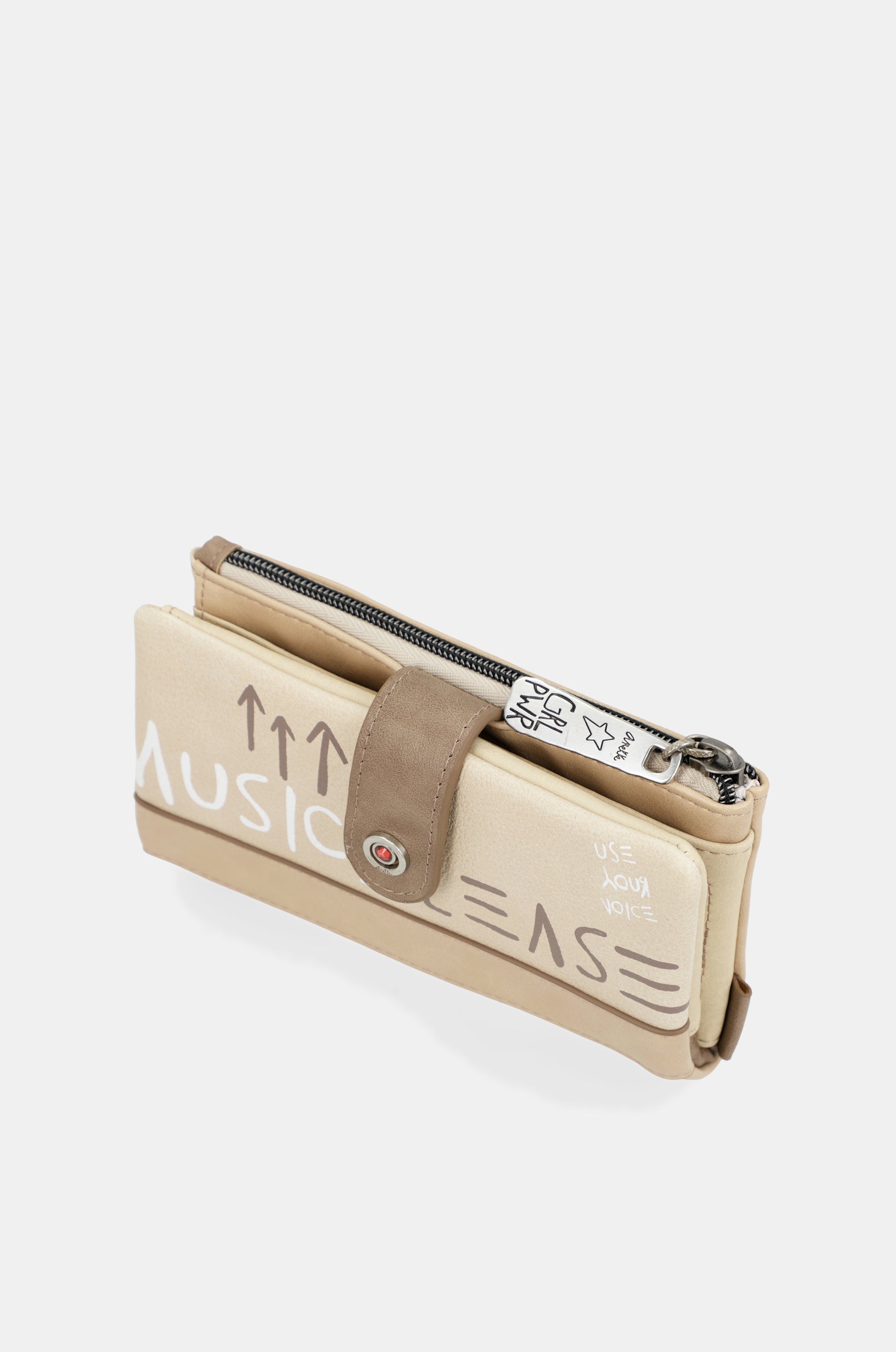 Portafoglio grande beige Energy