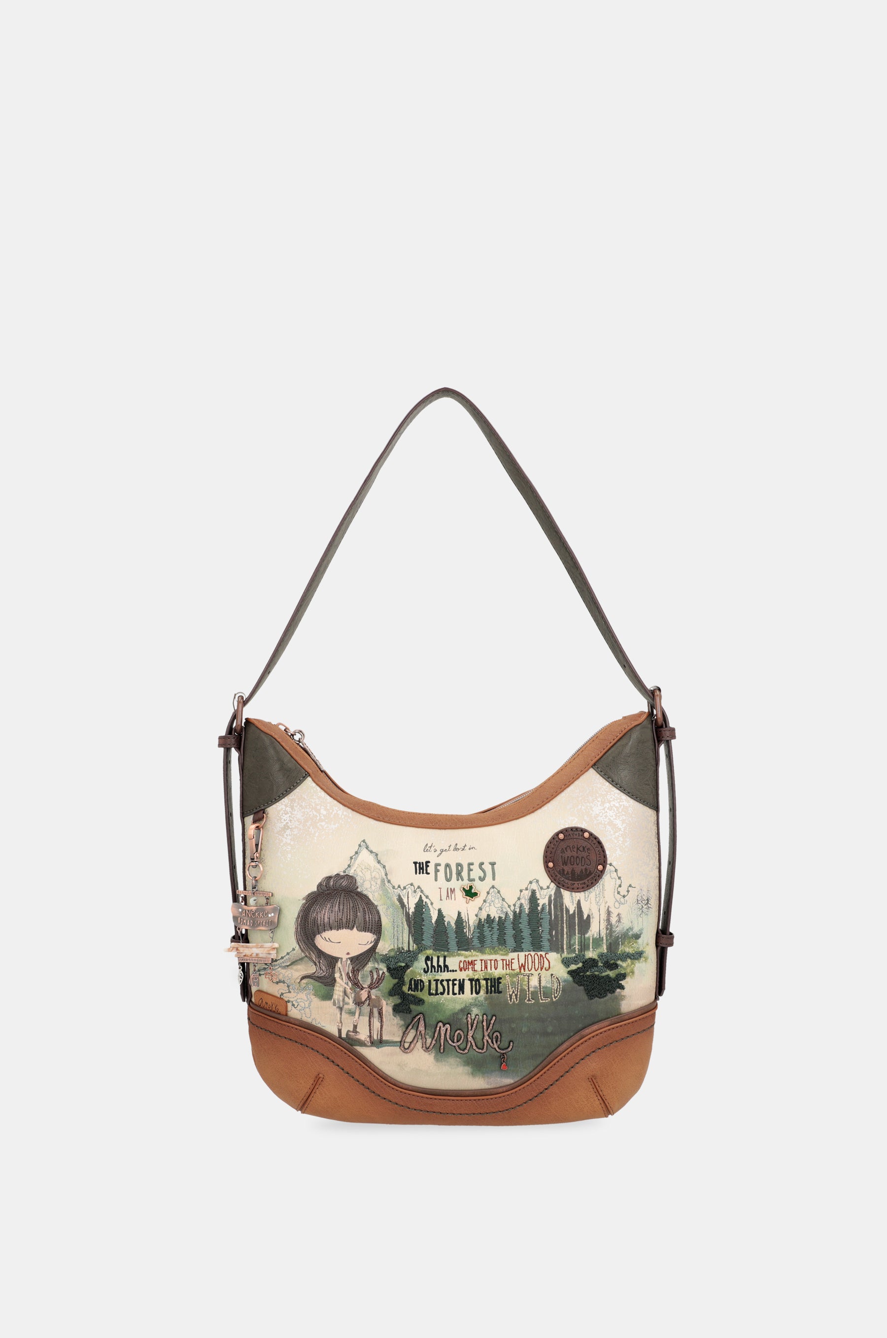 Borsa a tracolla ovale The Forest Anekke