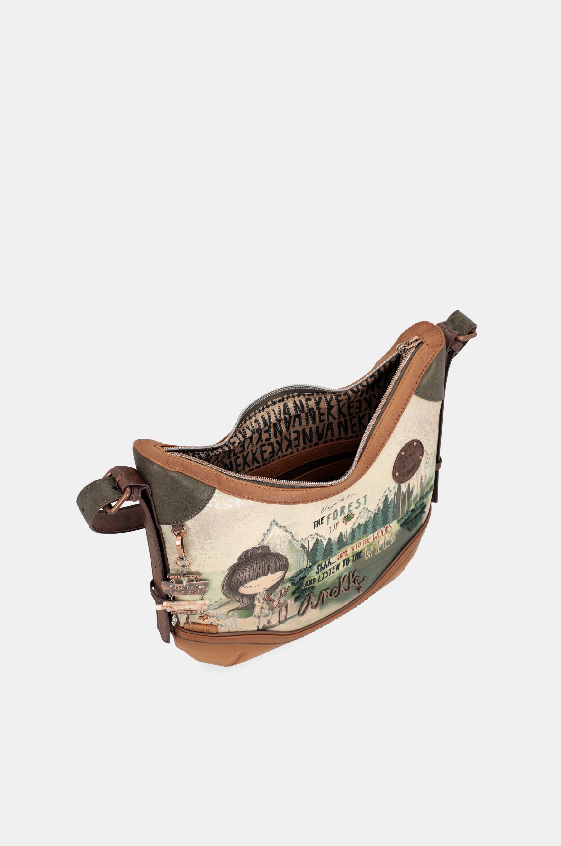 Borsa a tracolla ovale The Forest Anekke