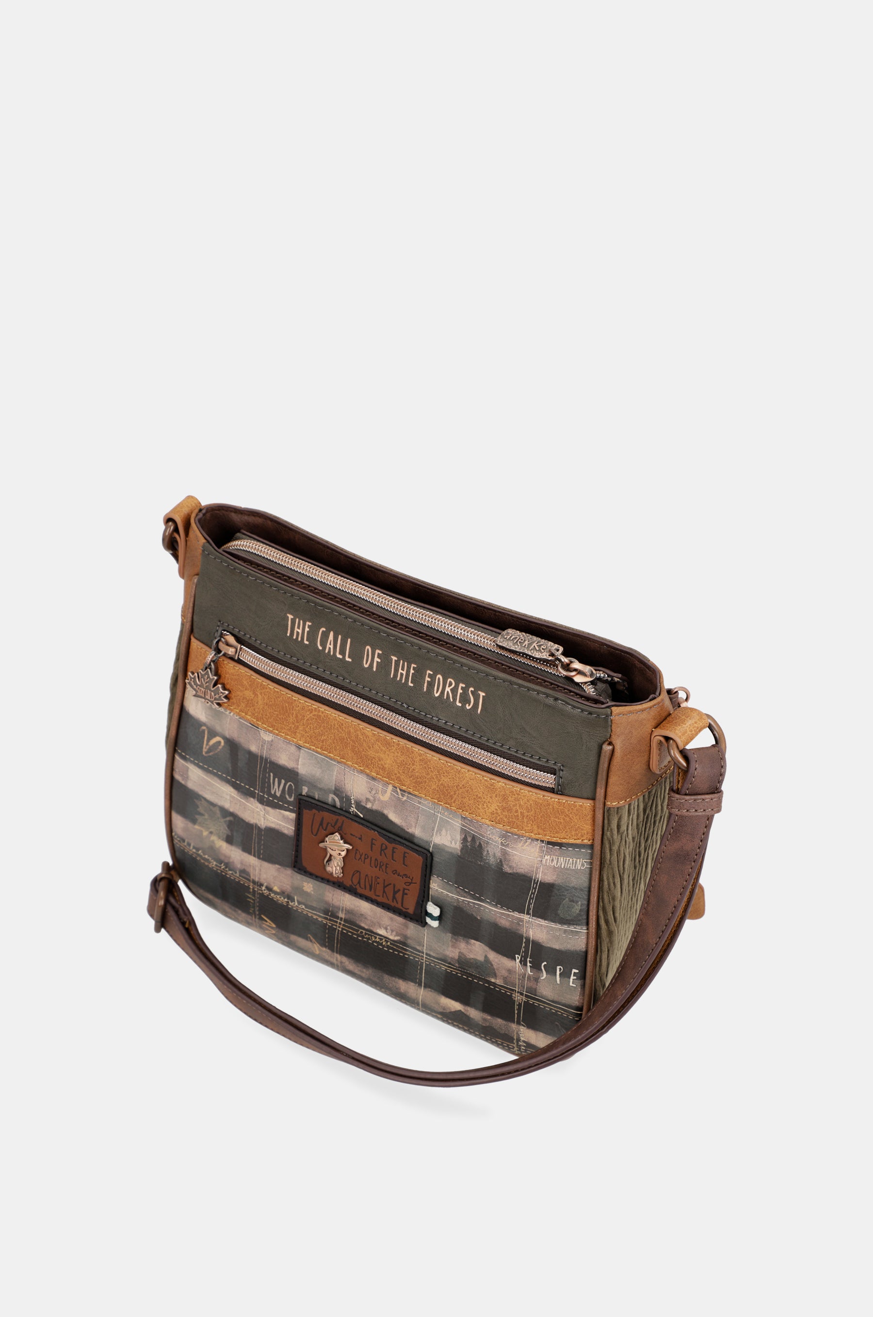 Borsa a tracolla media stampata The Forest