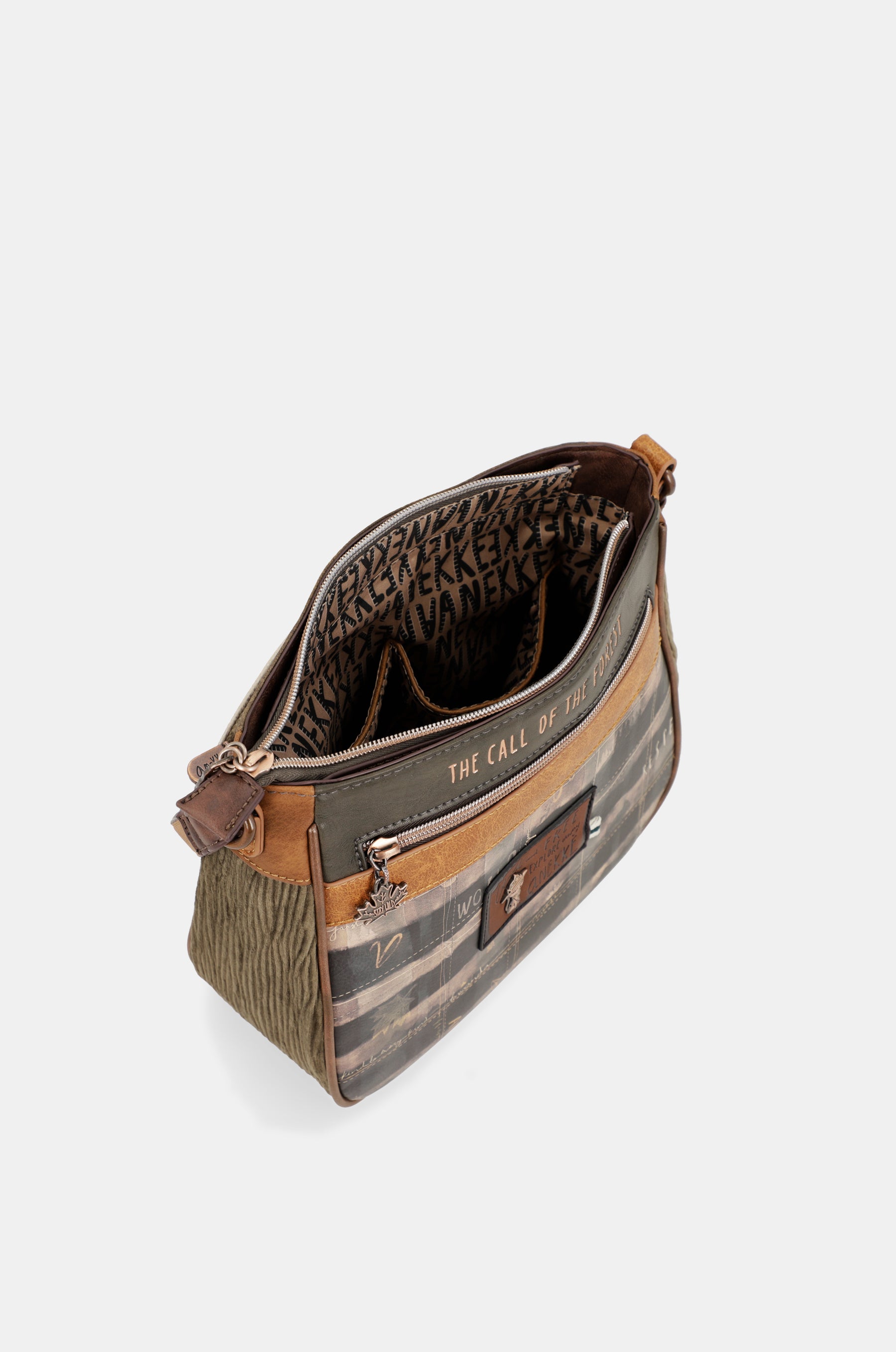 Borsa a tracolla media stampata The Forest