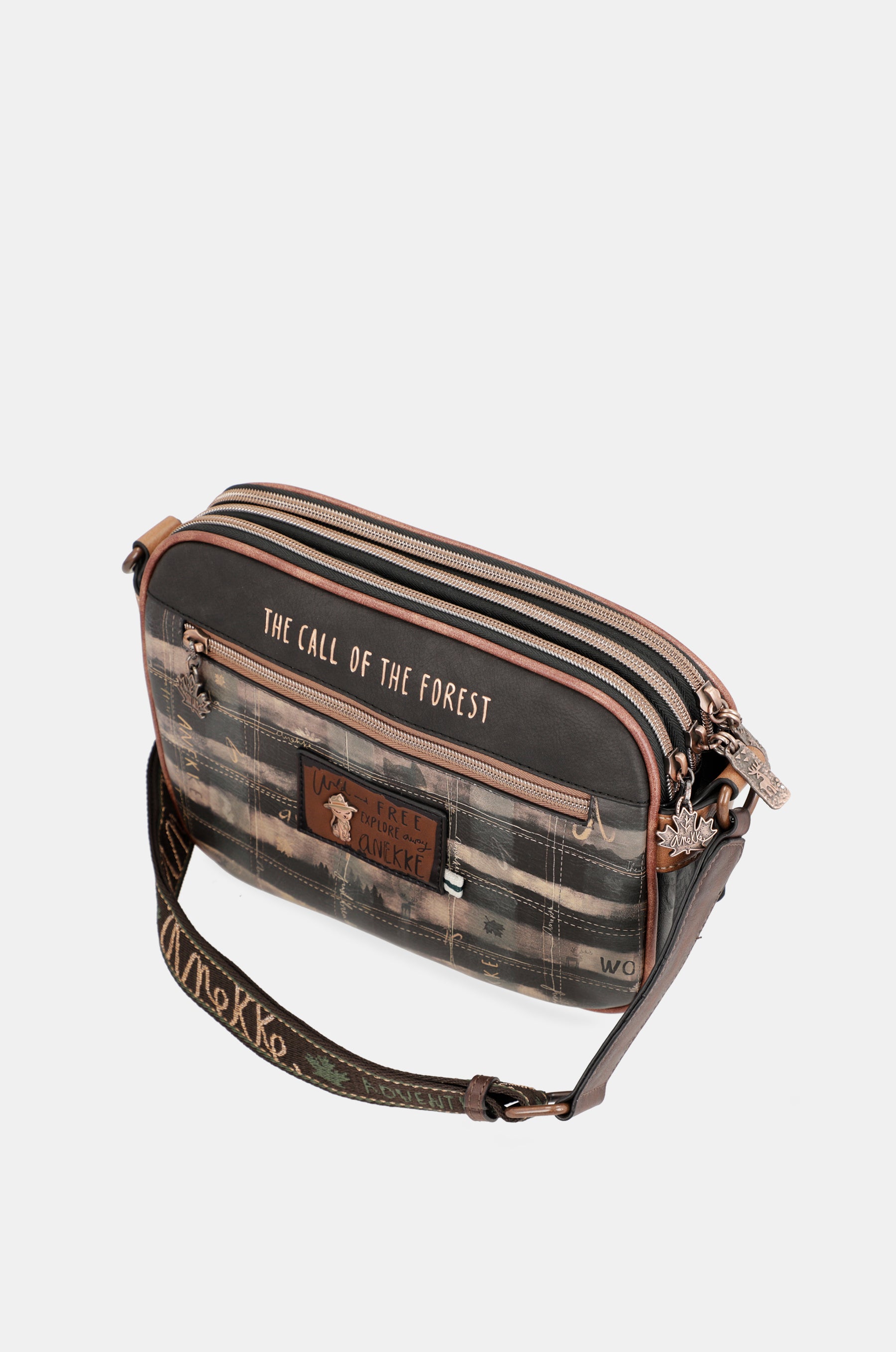 Borsa a tracolla a tre scomparti The Forest