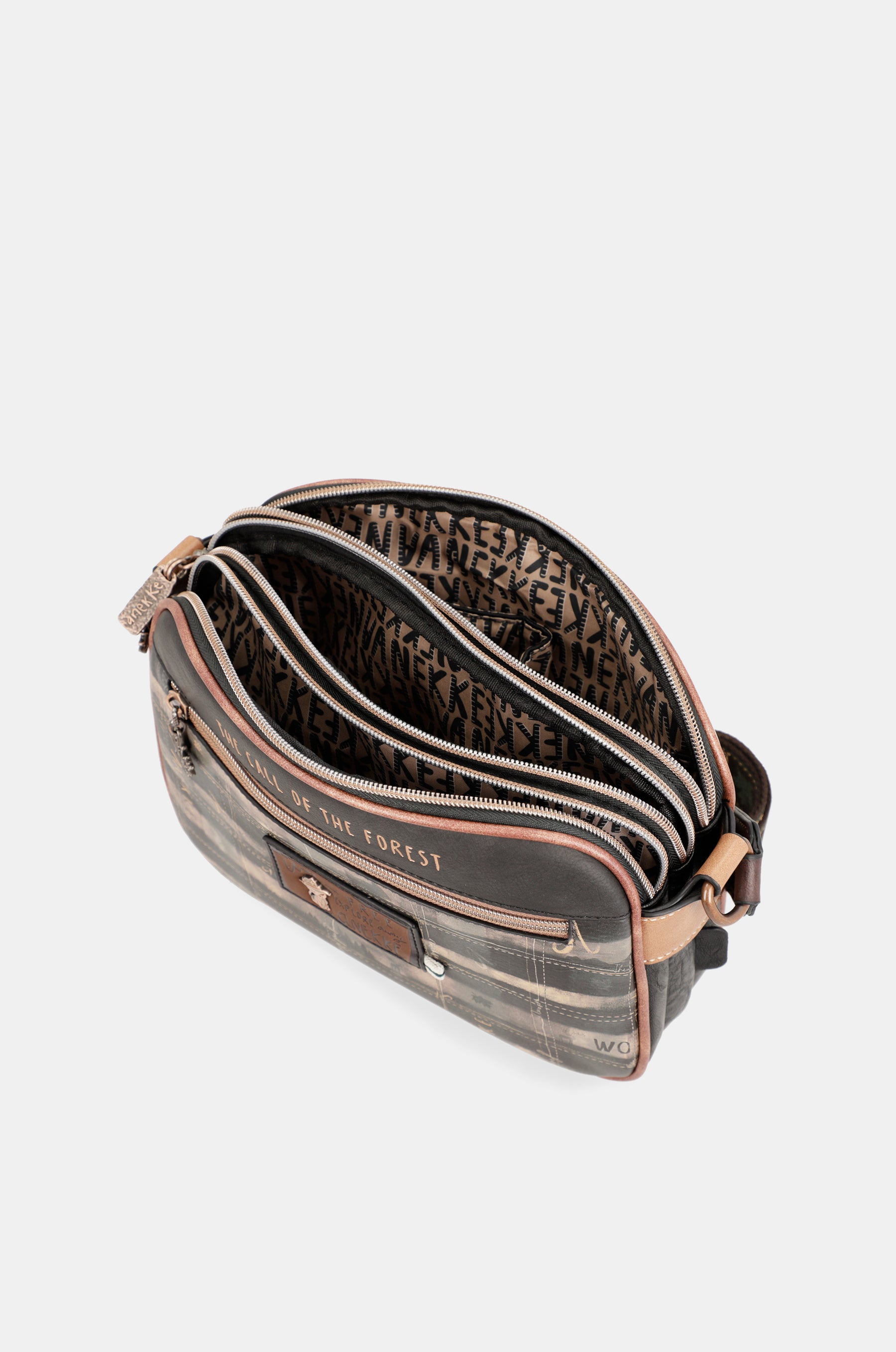 Borsa a tracolla a tre scomparti The Forest