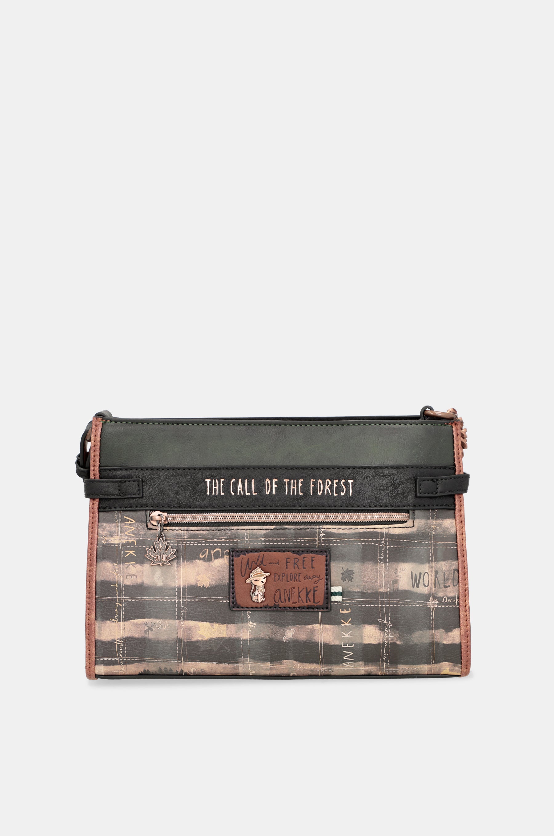 Borsa a tracolla The Forest con applicazioni metalliche