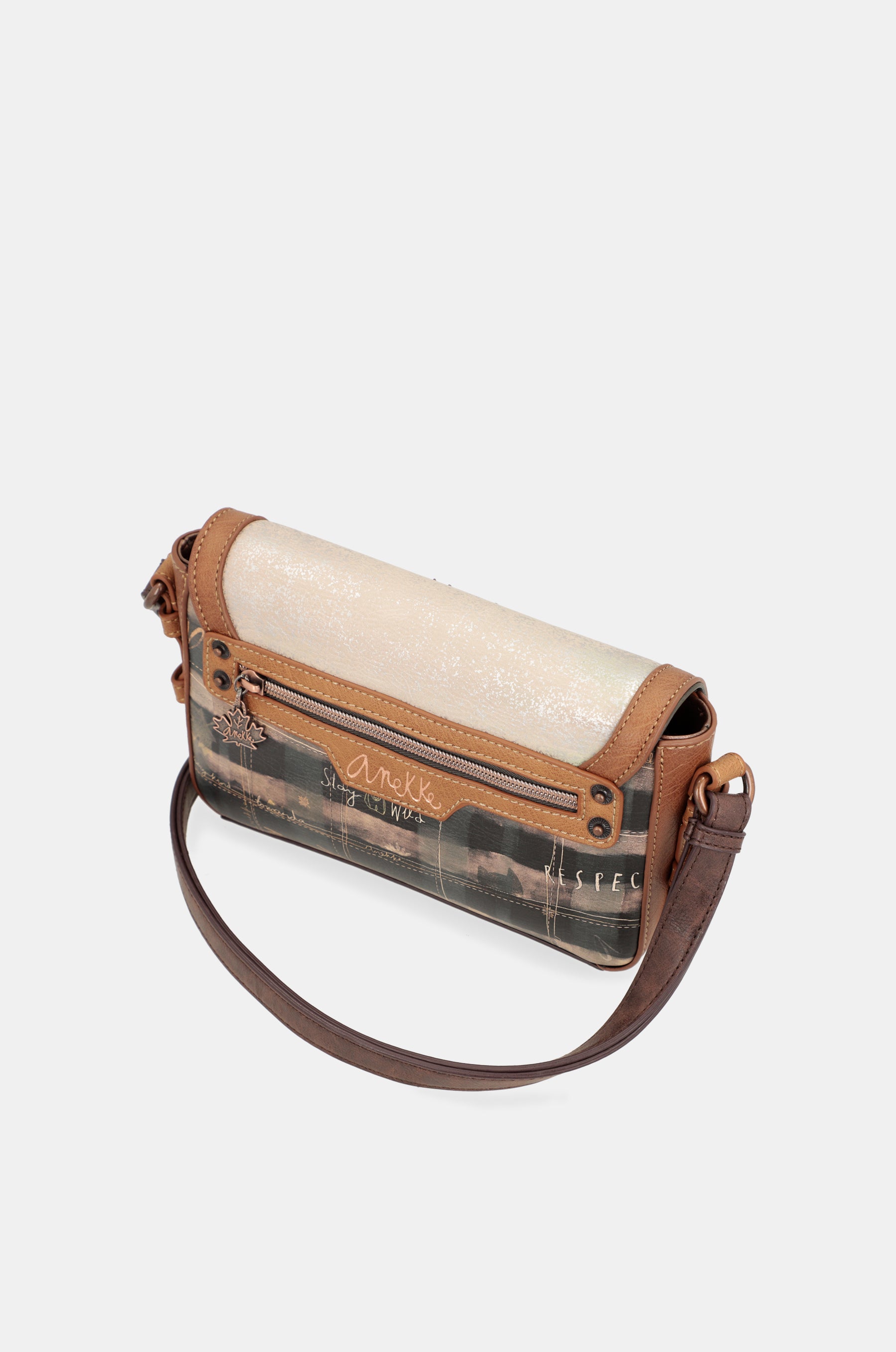 Borsa a tracolla con patta Forest