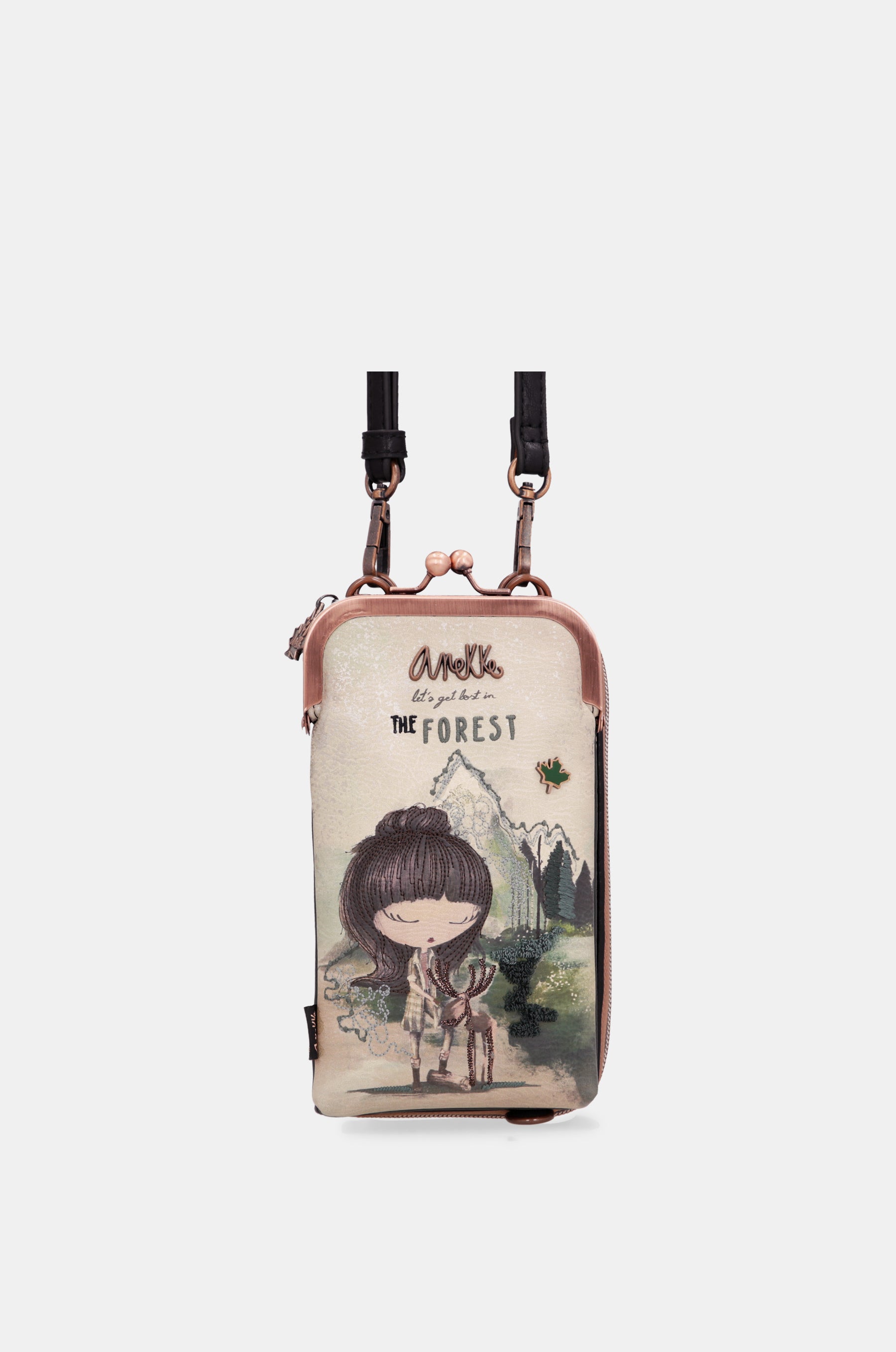 Borsa a tracolla Forest con portafoglio integrato