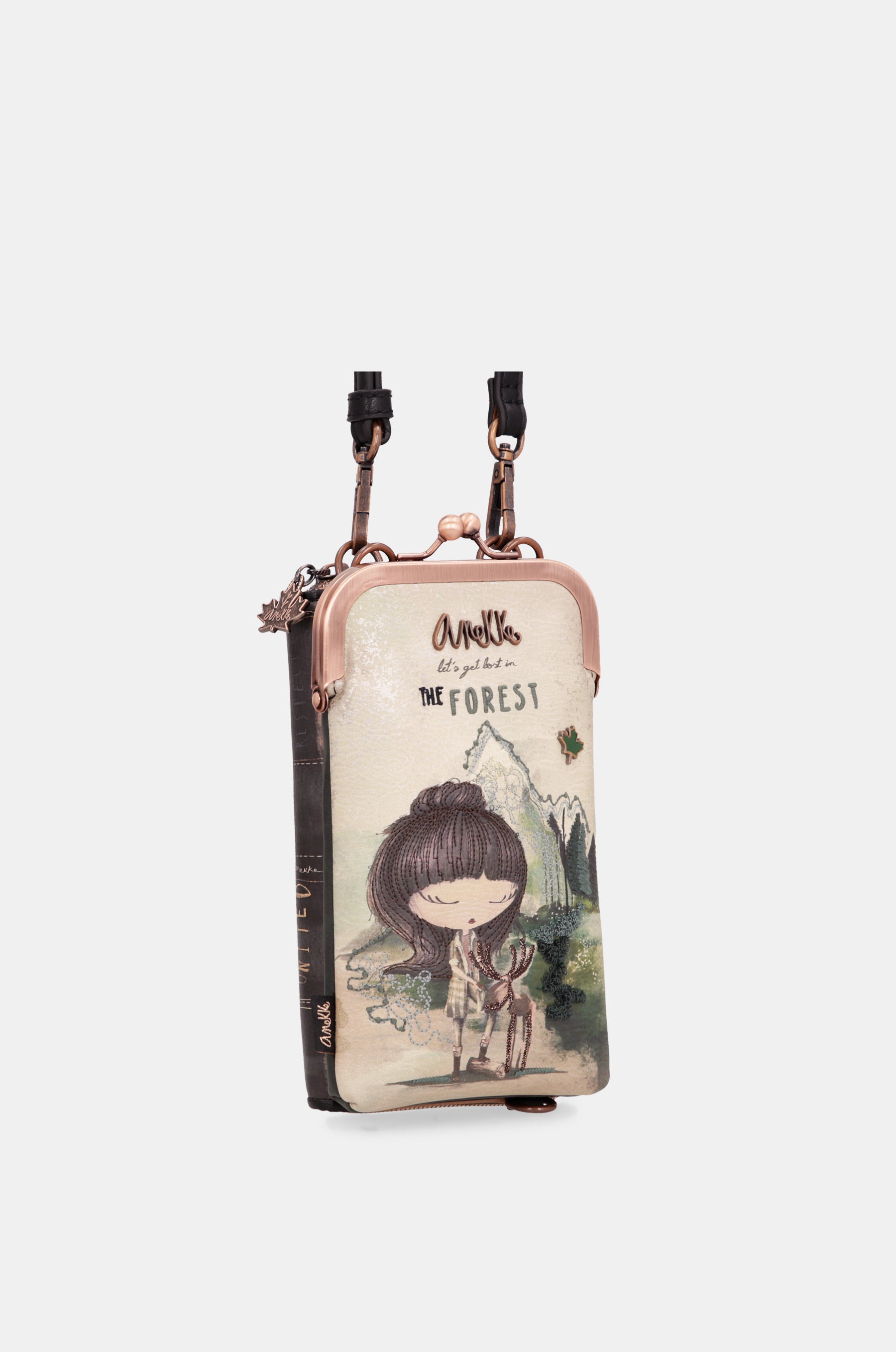 Borsa a tracolla Forest con portafoglio integrato