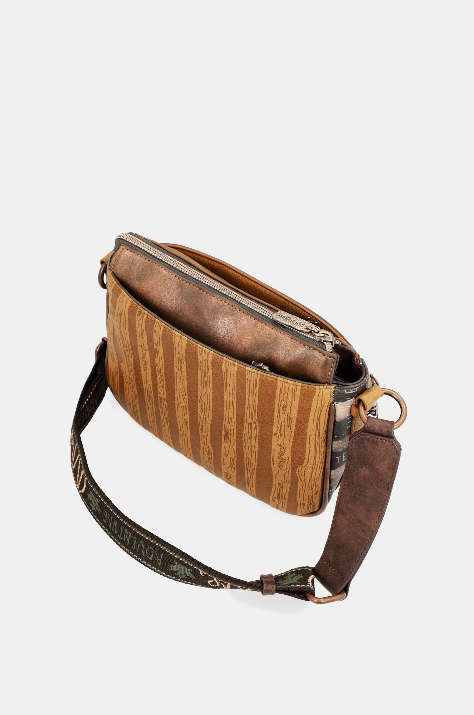 Borsa a tracolla verde Wild