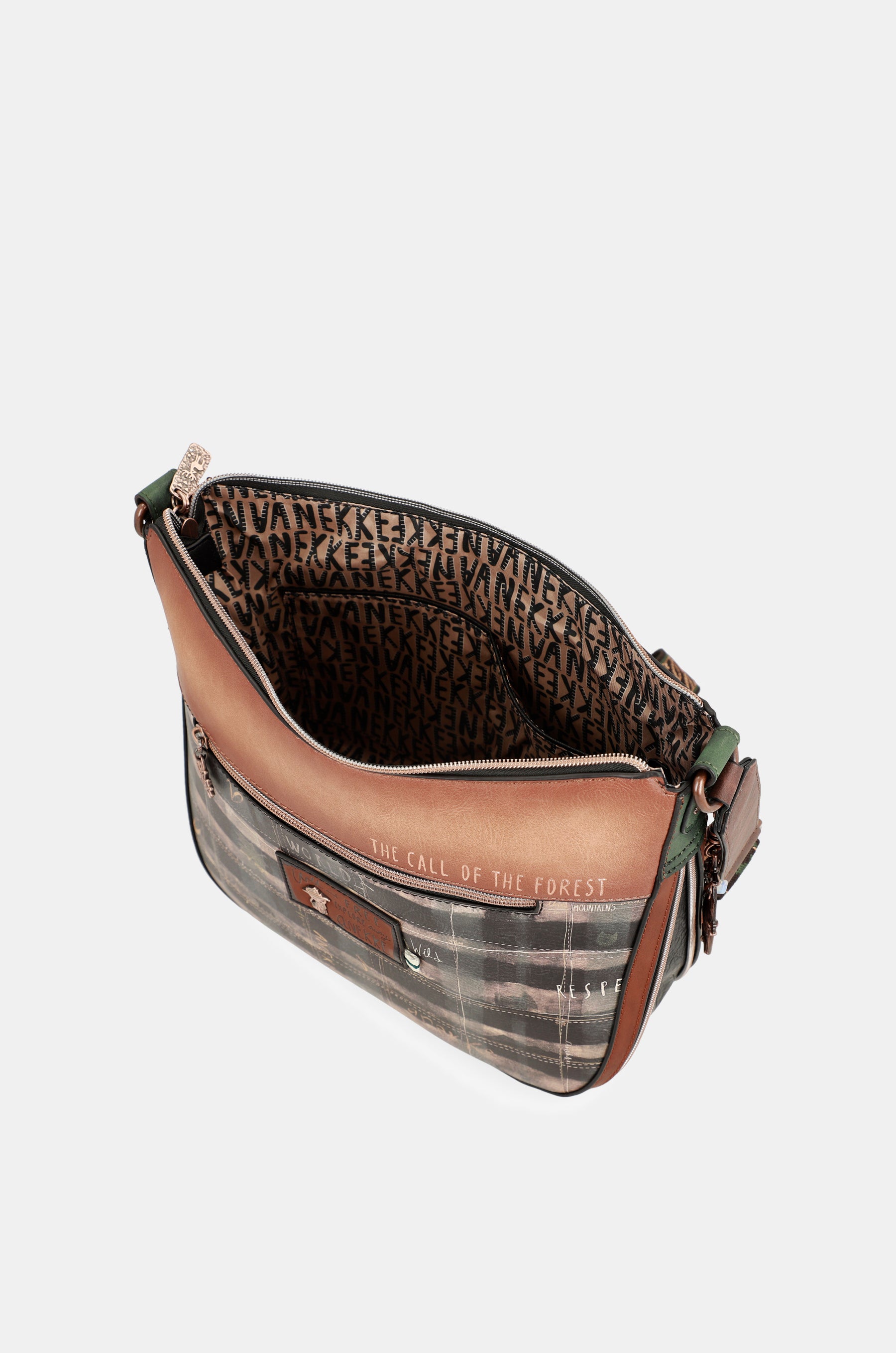 Borsa a tracolla nera grande Wild