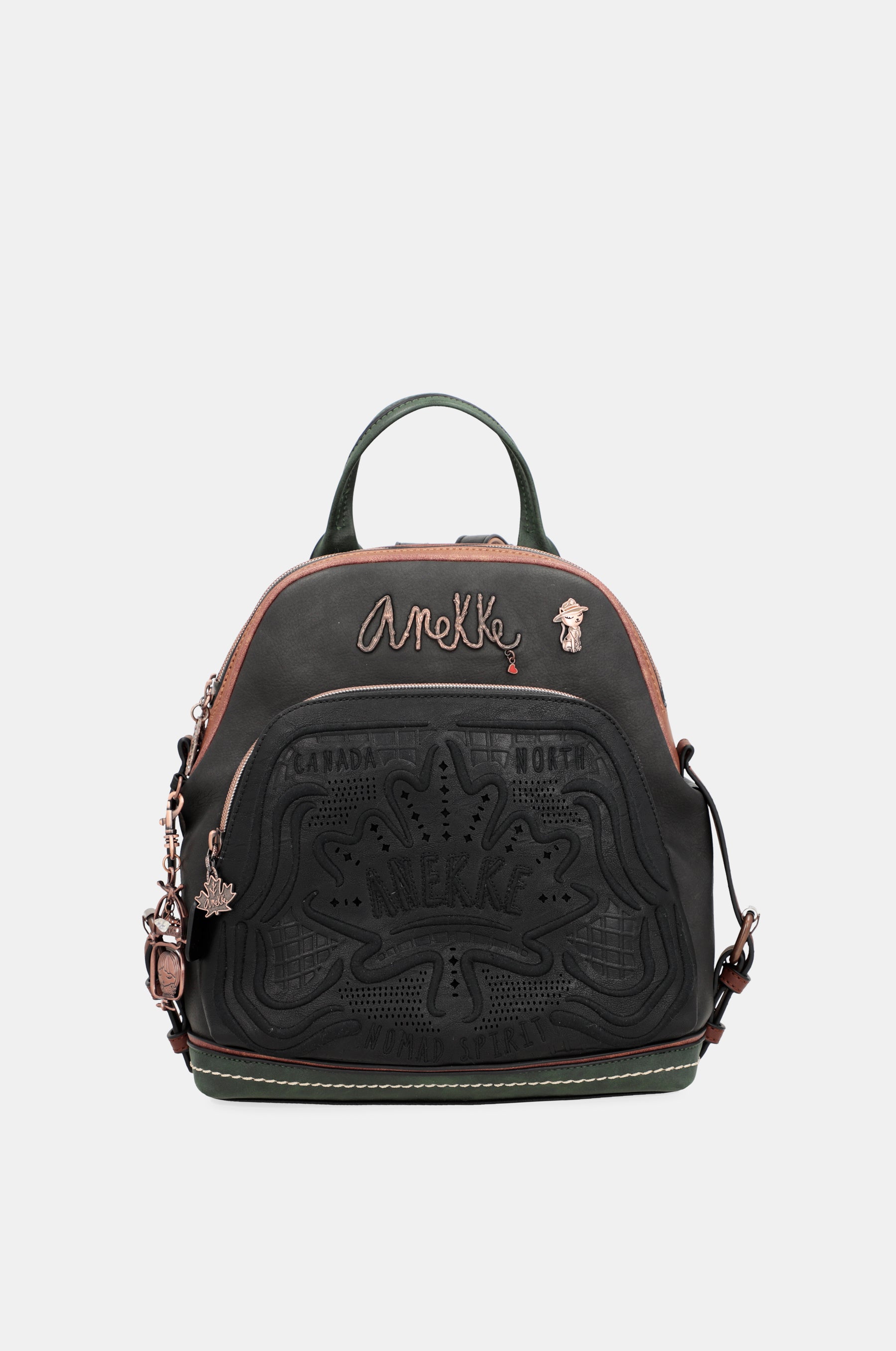Zaino doppio scomparto nero Wild