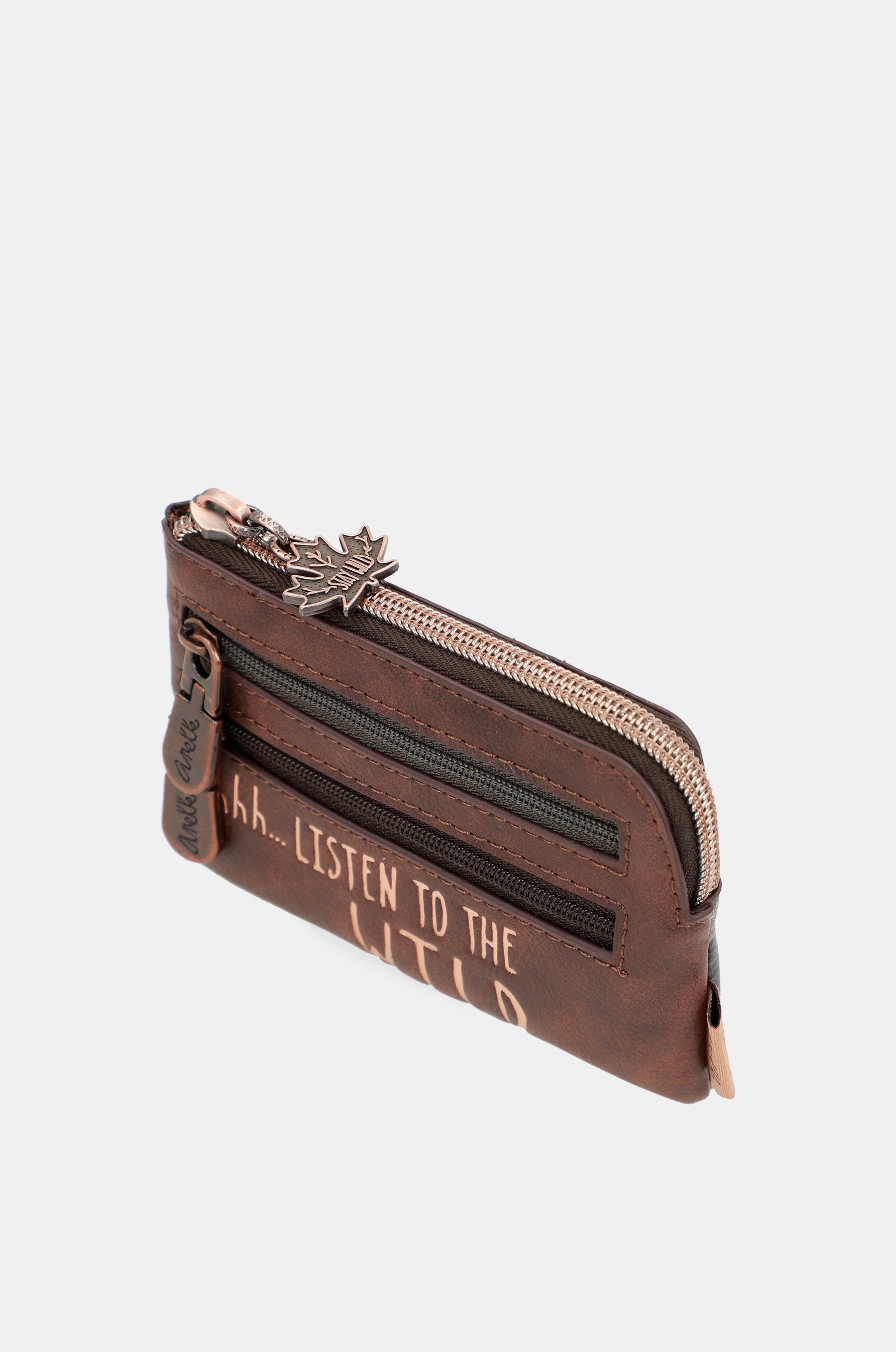 Portamonete con stampa Wild