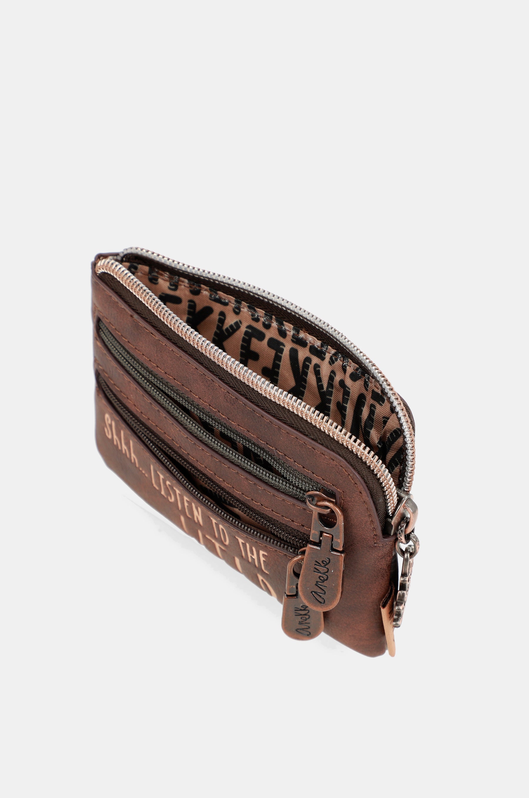 Portamonete con stampa Wild