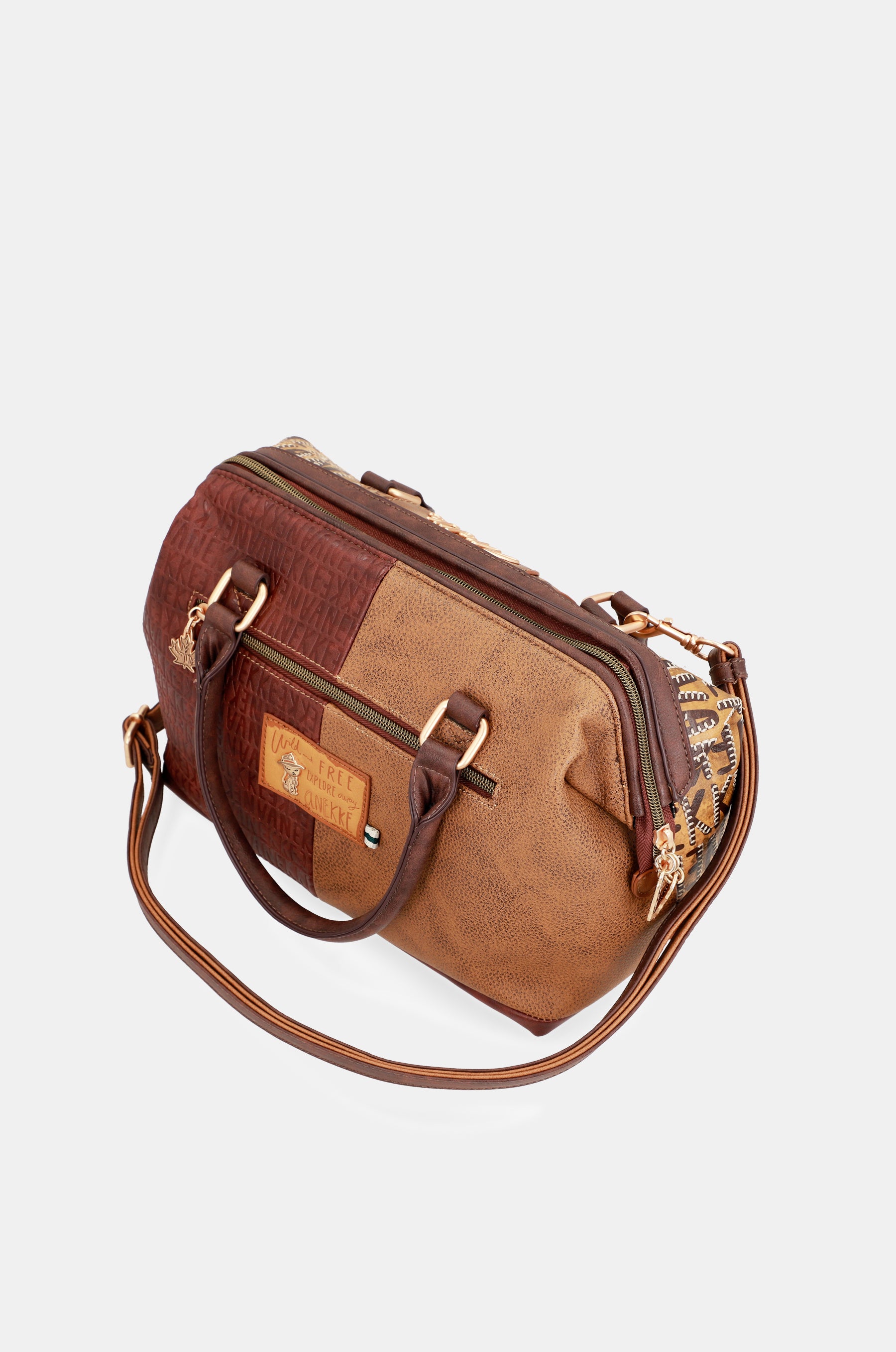 Borsa da bowling con logo marrone Urban