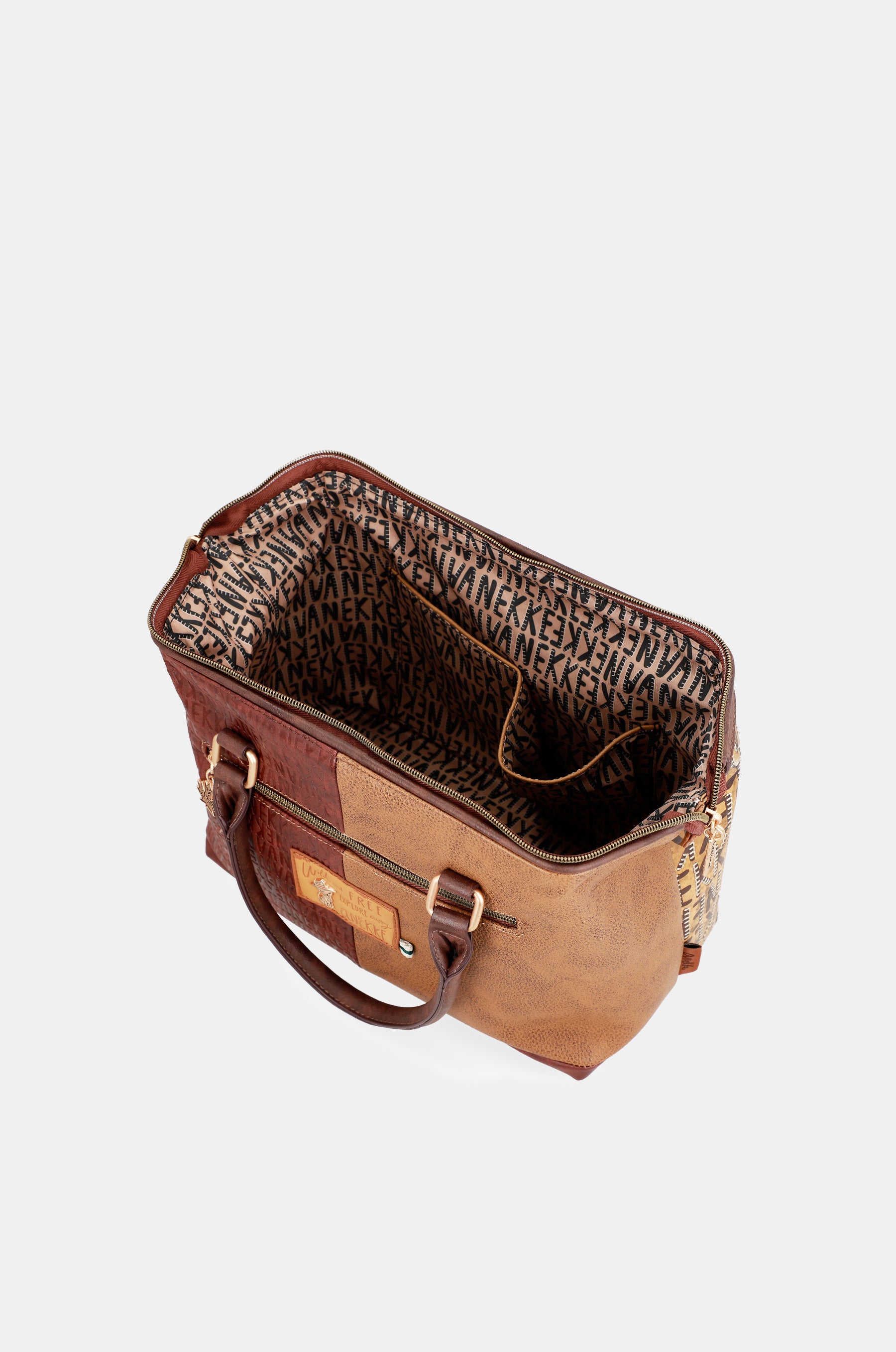 Borsa da bowling con logo marrone Urban