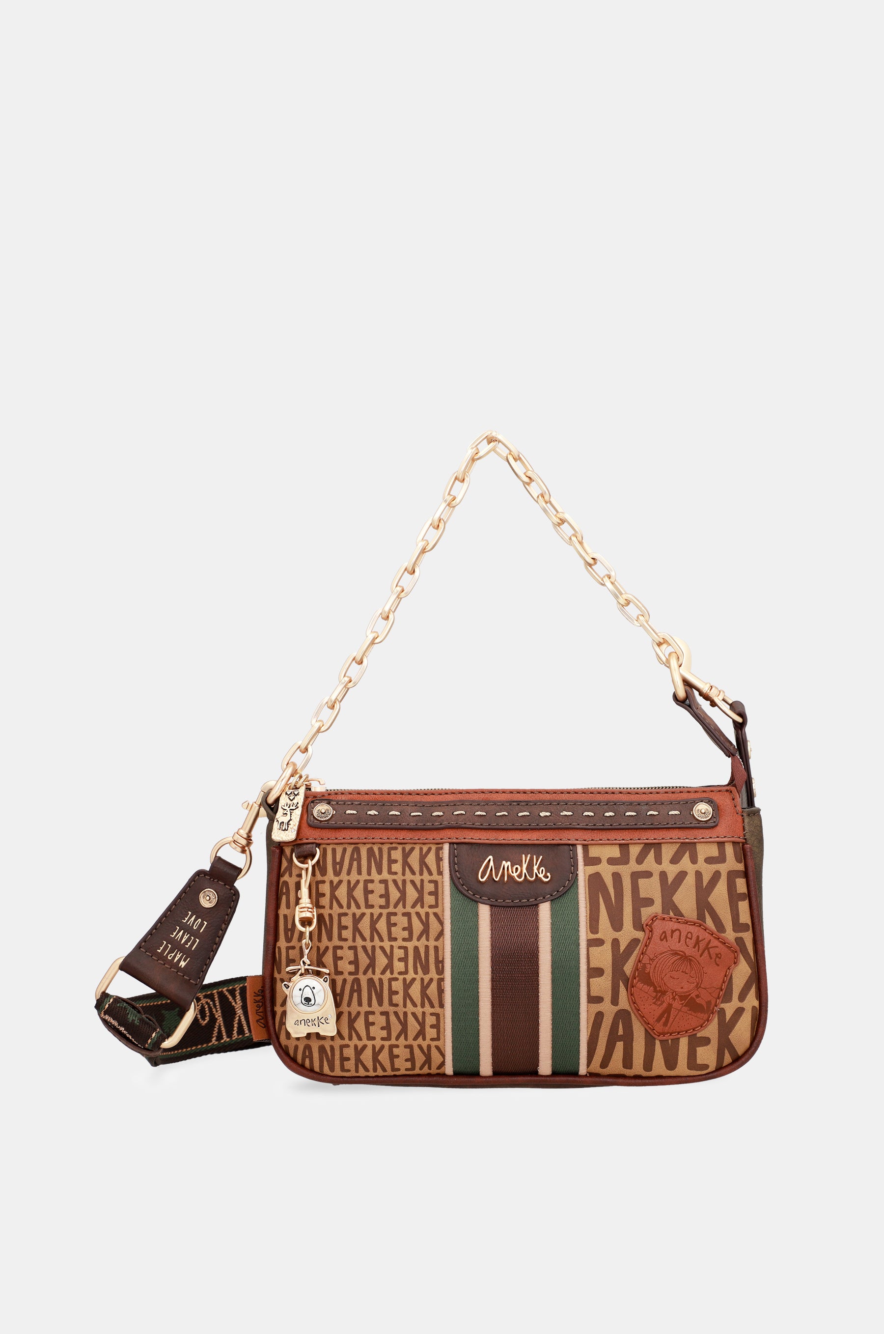 Borsa baguette con manico in metallo Urban