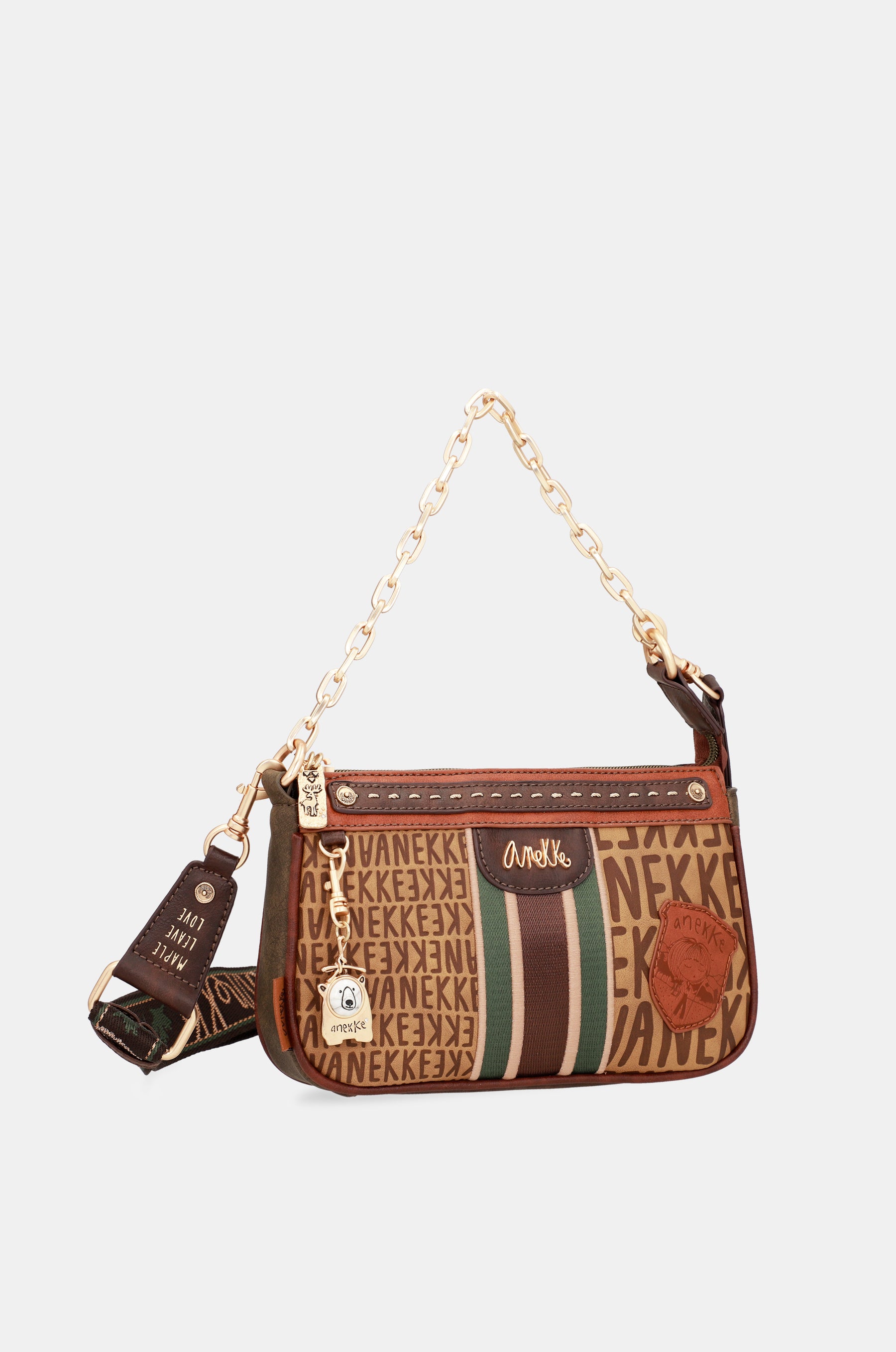 Borsa baguette con manico in metallo Urban