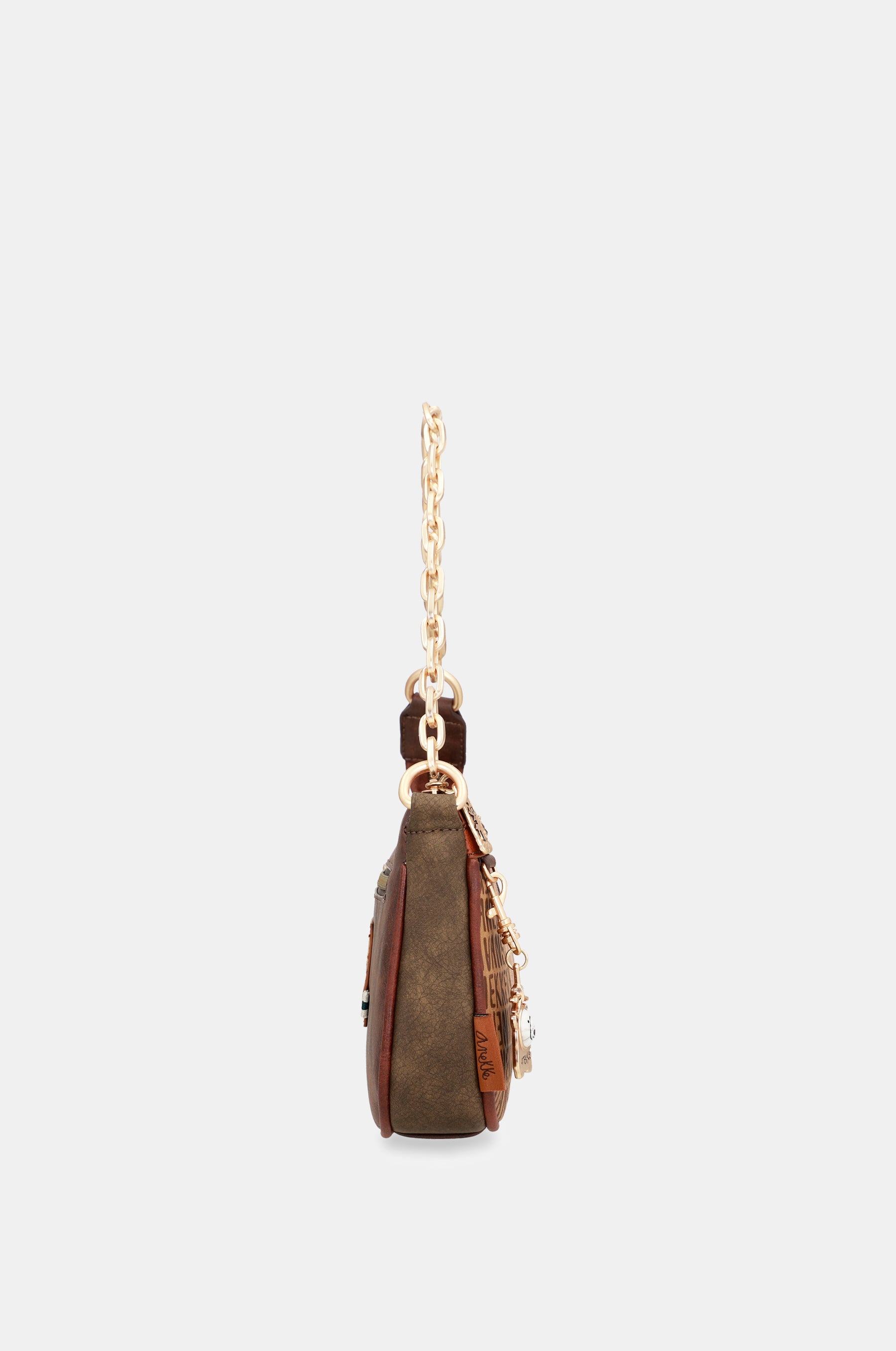 Borsa baguette con manico in metallo Urban