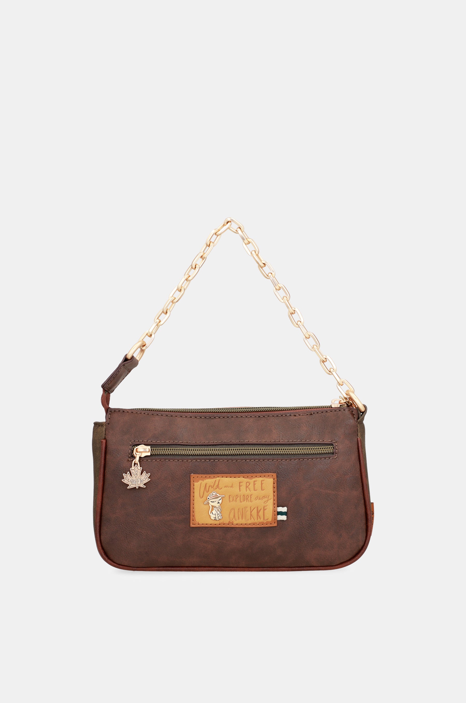 Borsa baguette con manico in metallo Urban