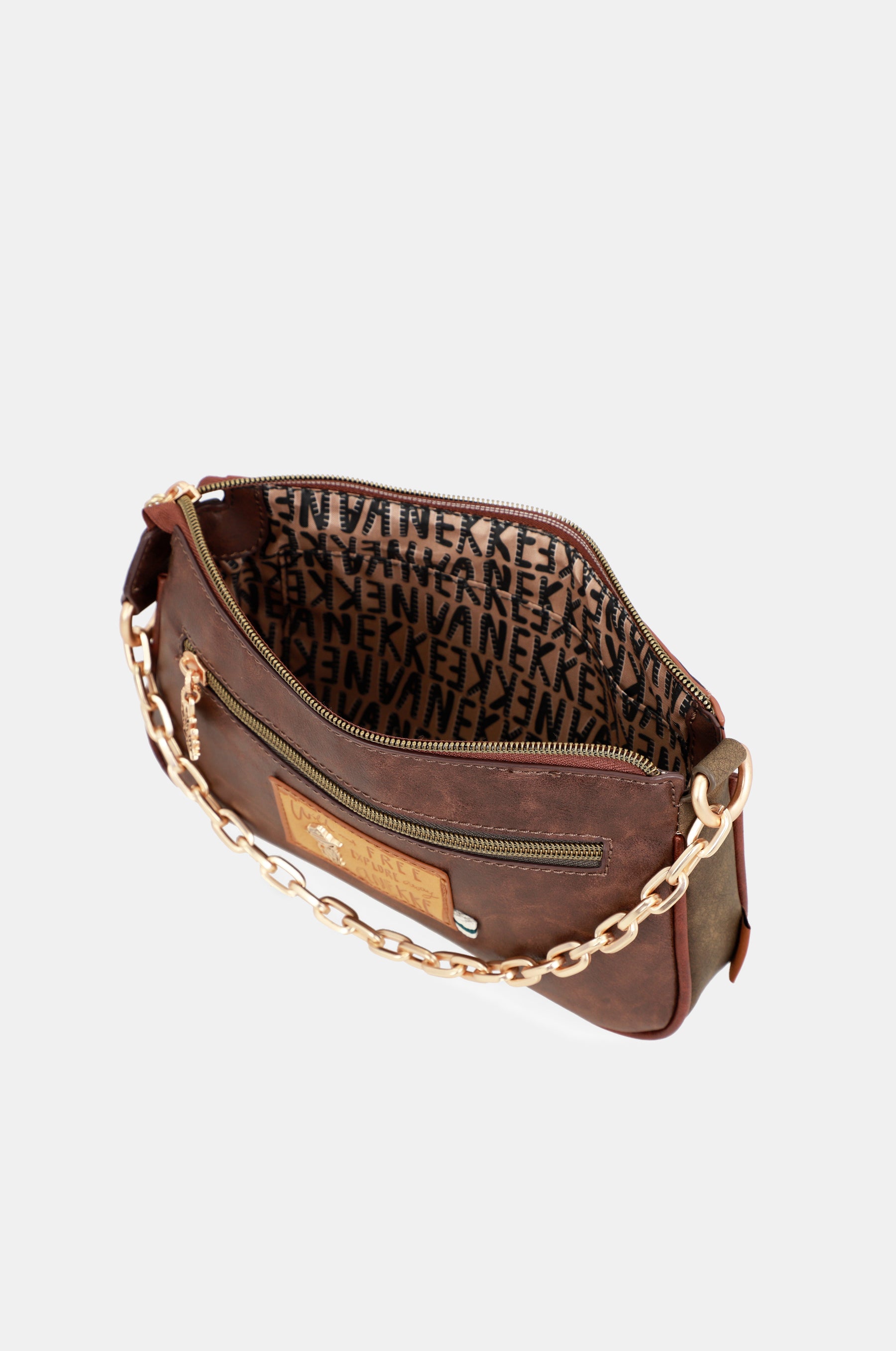 Borsa baguette con manico in metallo Urban