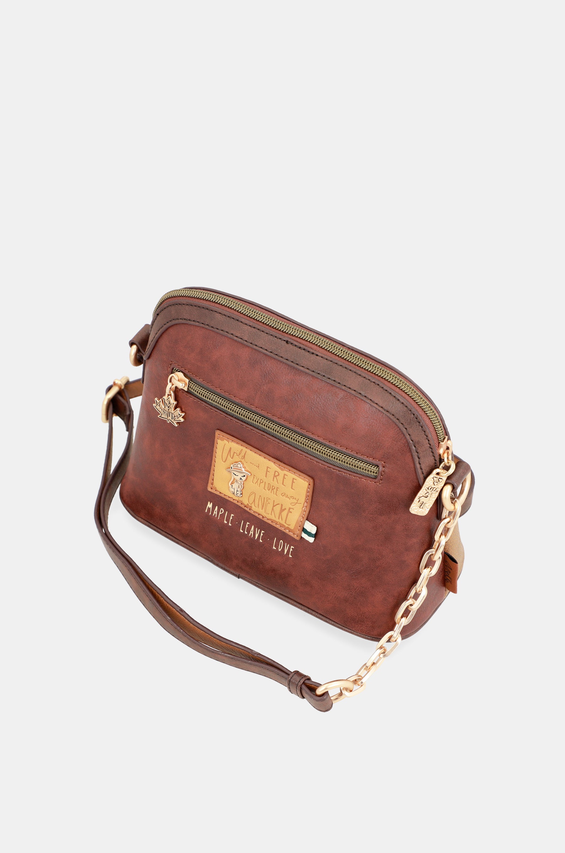 Borsa a tracolla con manico in metallo Urban