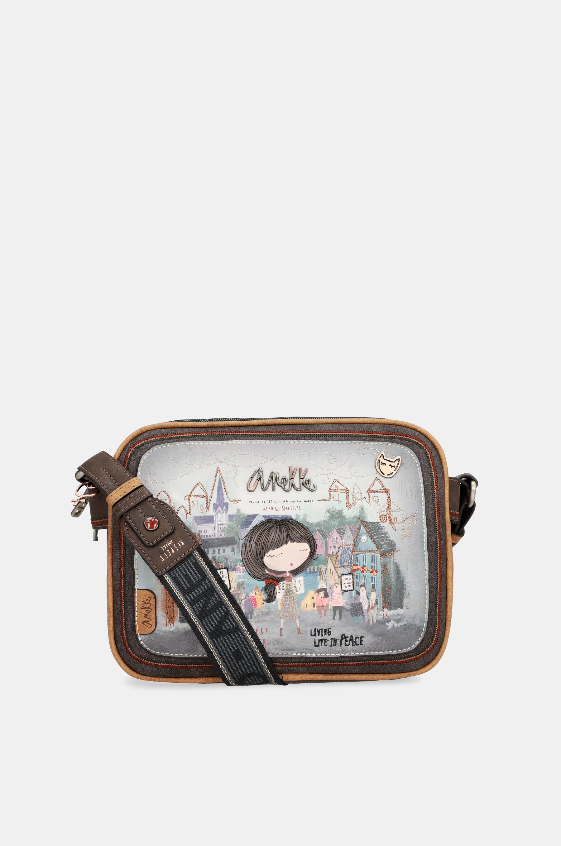 Borsa a tracolla a tre scomparti Voice