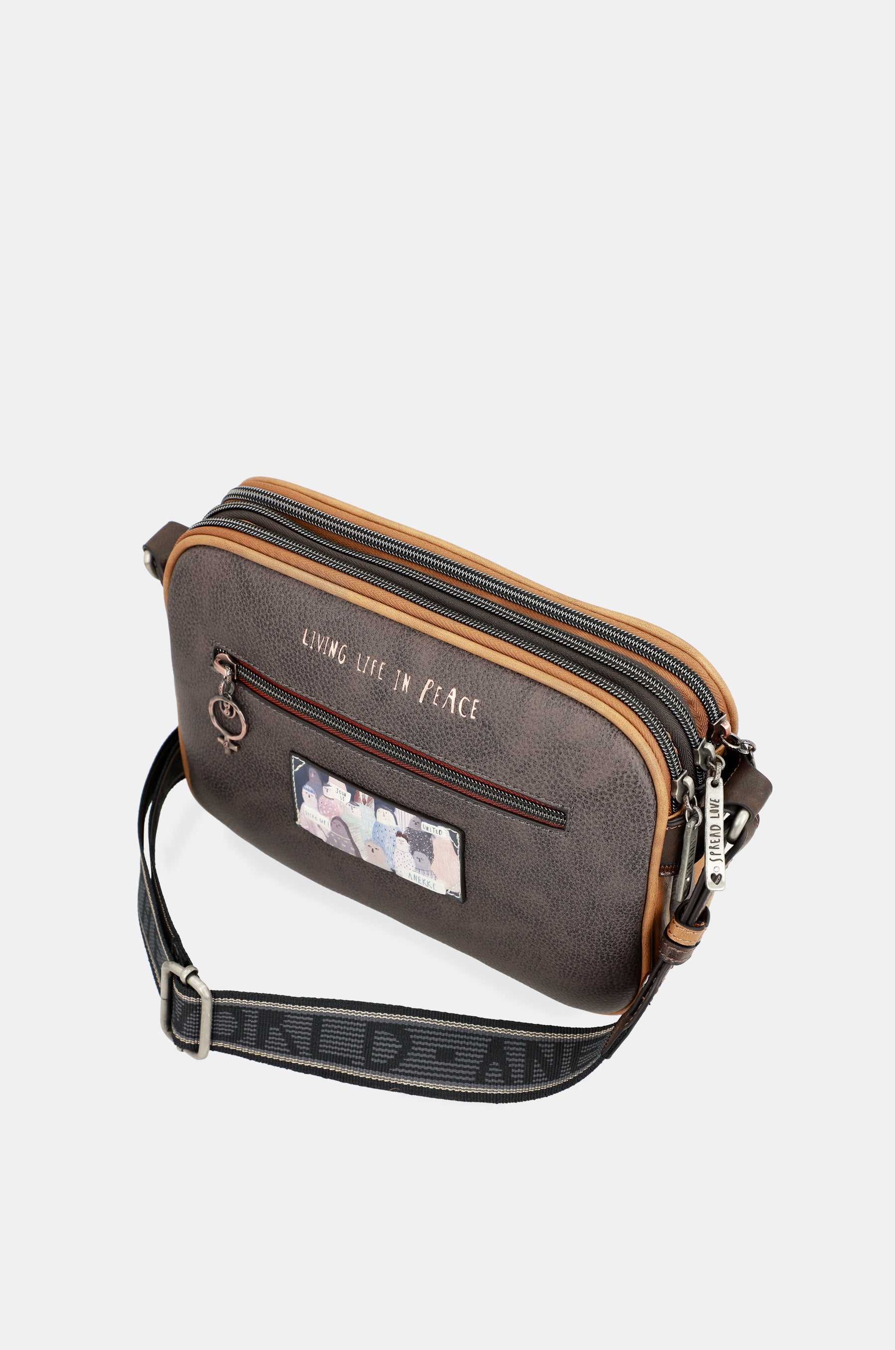 Borsa a tracolla a tre scomparti Voice