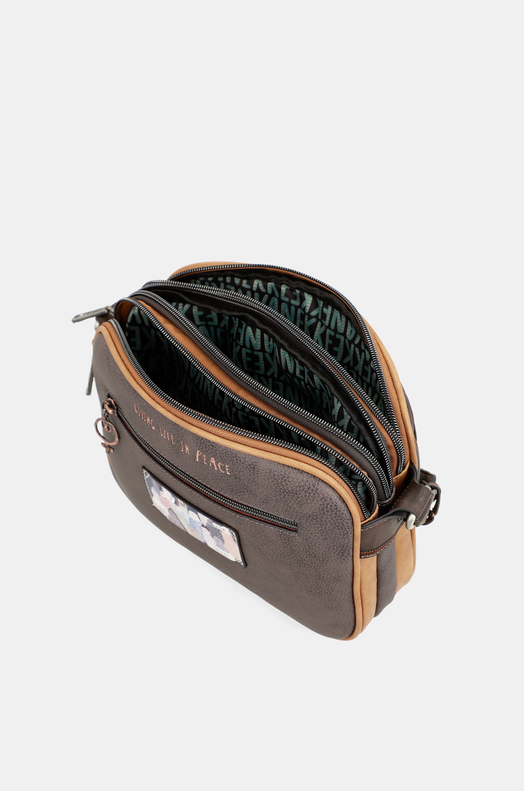 Borsa a tracolla a tre scomparti Voice