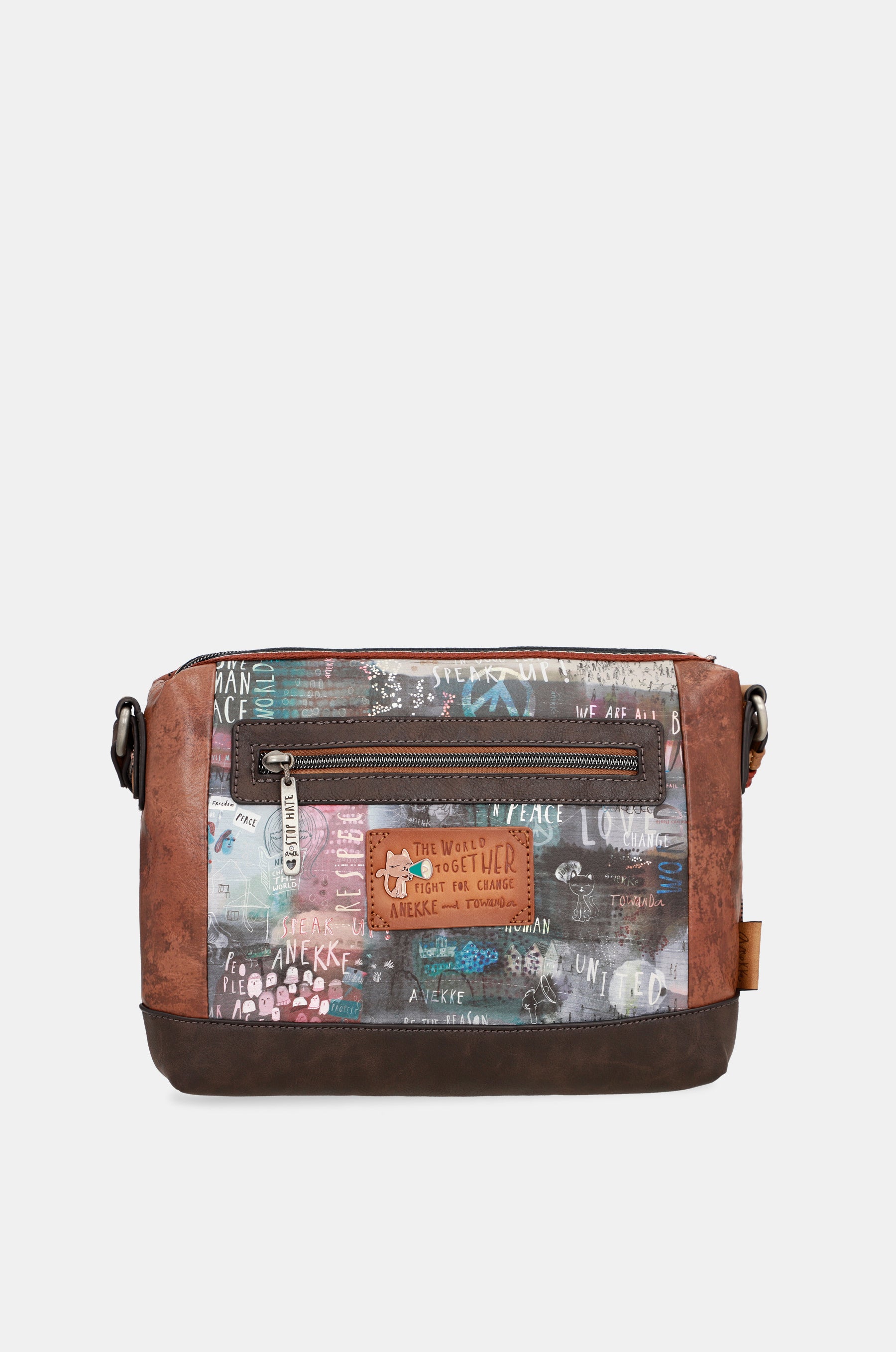 Borsa a tracolla stampata Voice