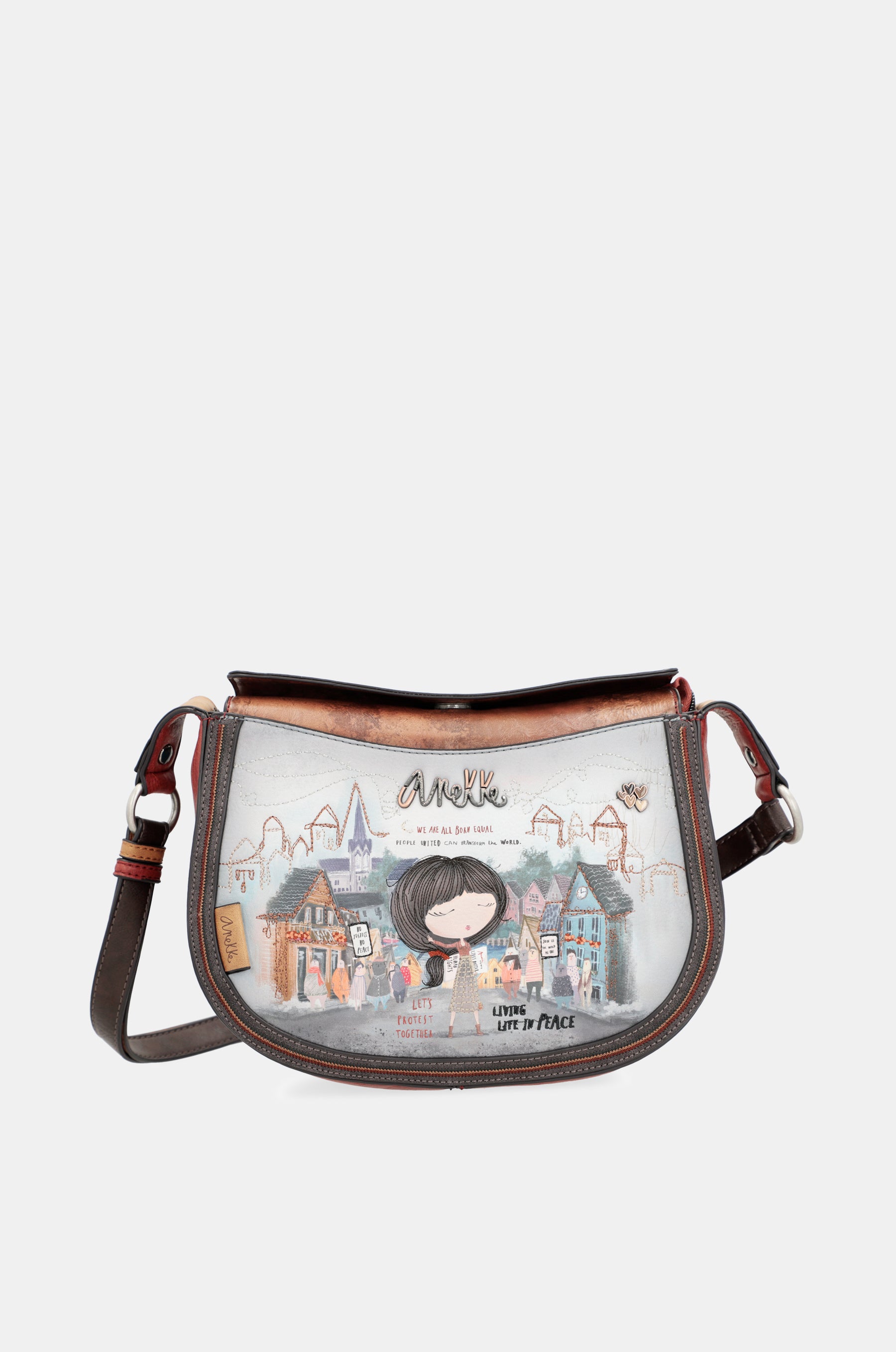 Borsa a tracolla ovale Voice