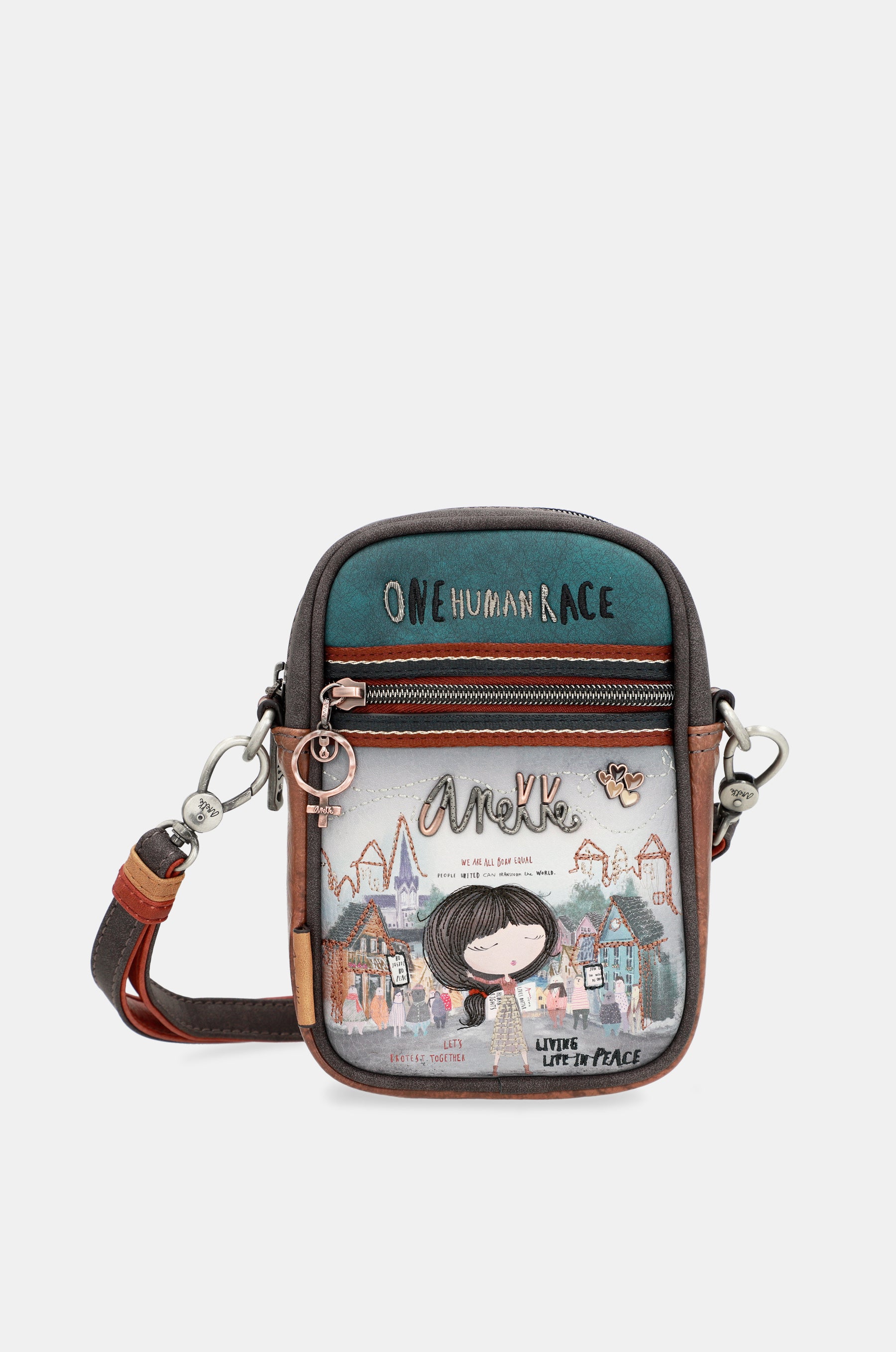 Mini borsa a tracolla con tasca frontale Voice
