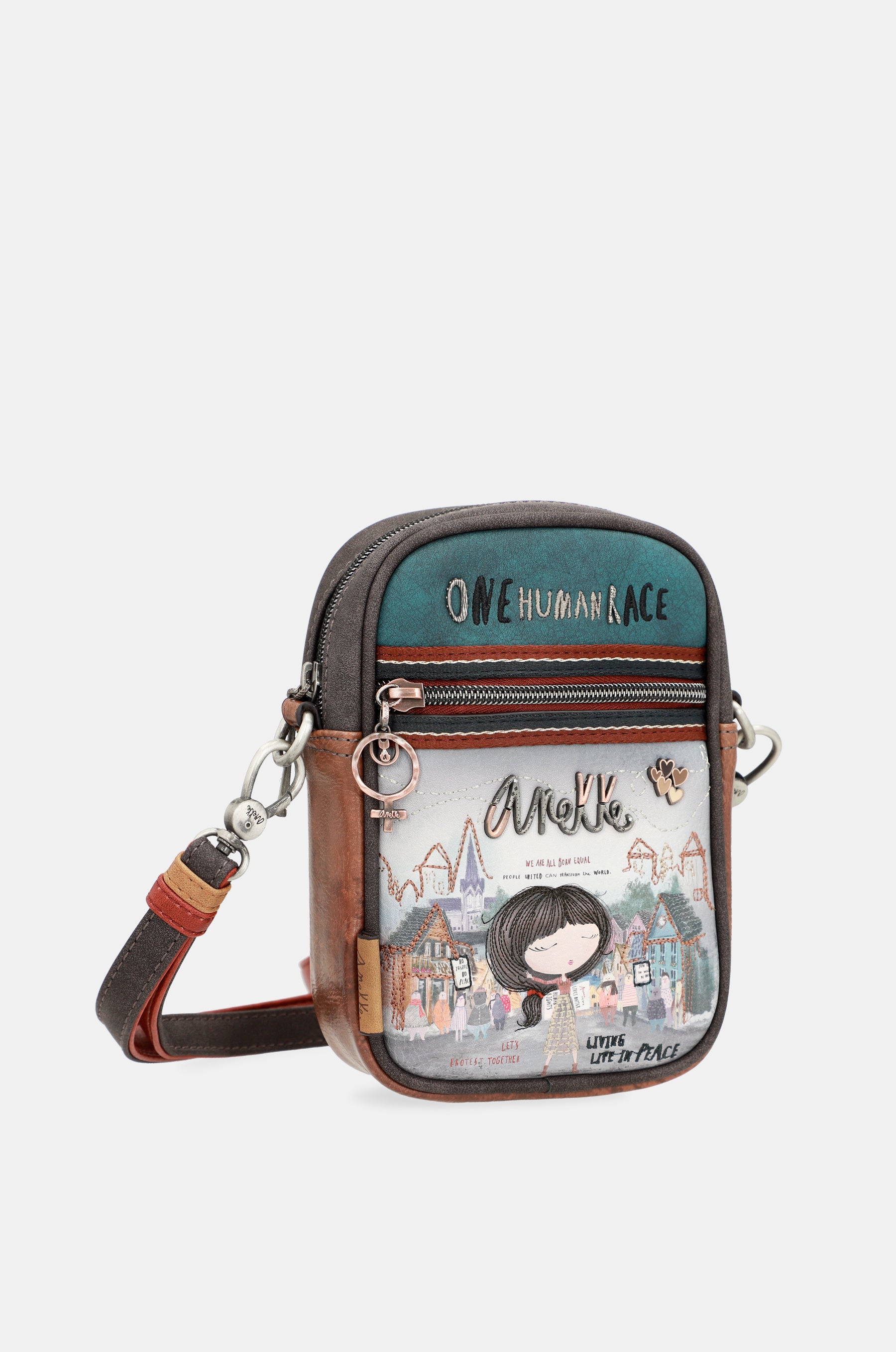 Mini borsa a tracolla con tasca frontale Voice