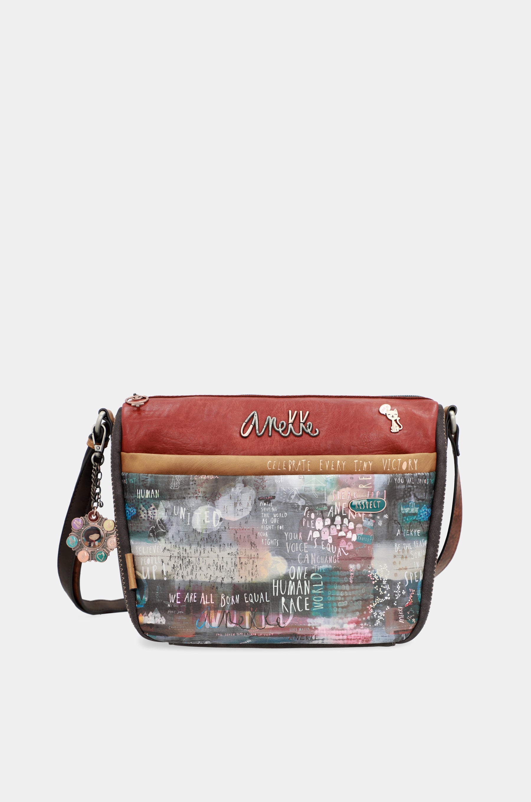Respect la grande borsa a tracolla con tasche