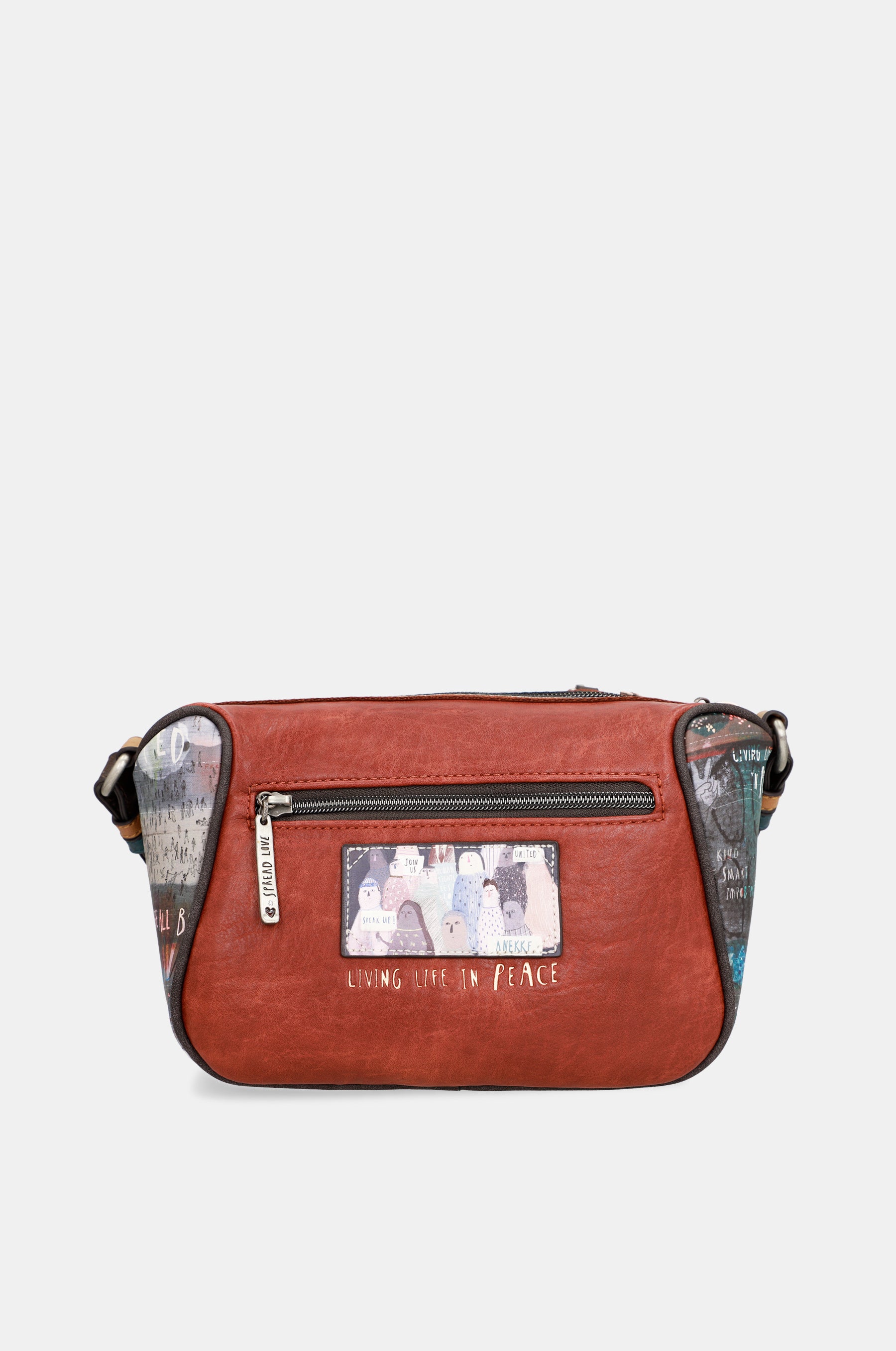 Borsa a tracolla stampata Respect