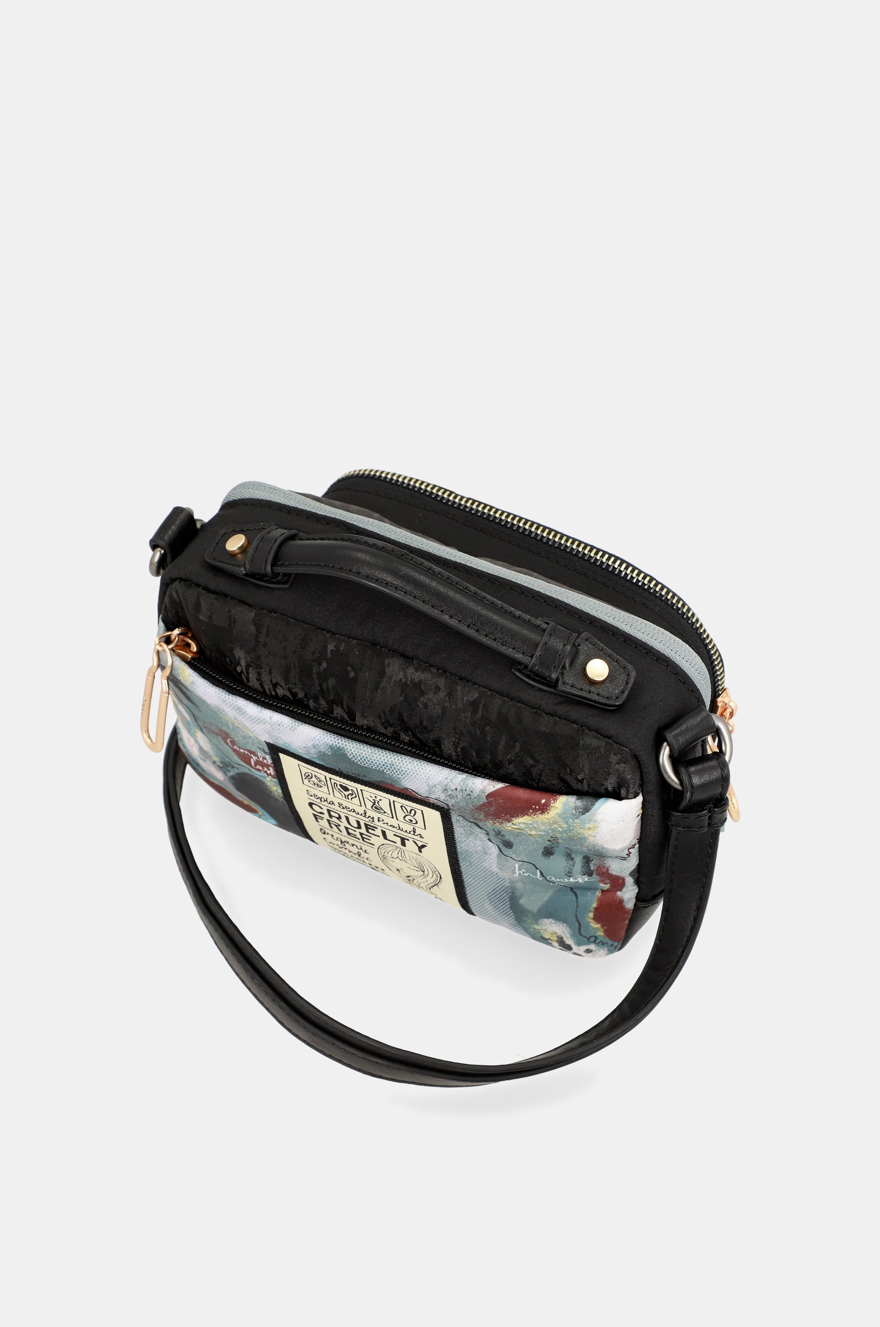 Borsa a tracolla stampata Nature Woods