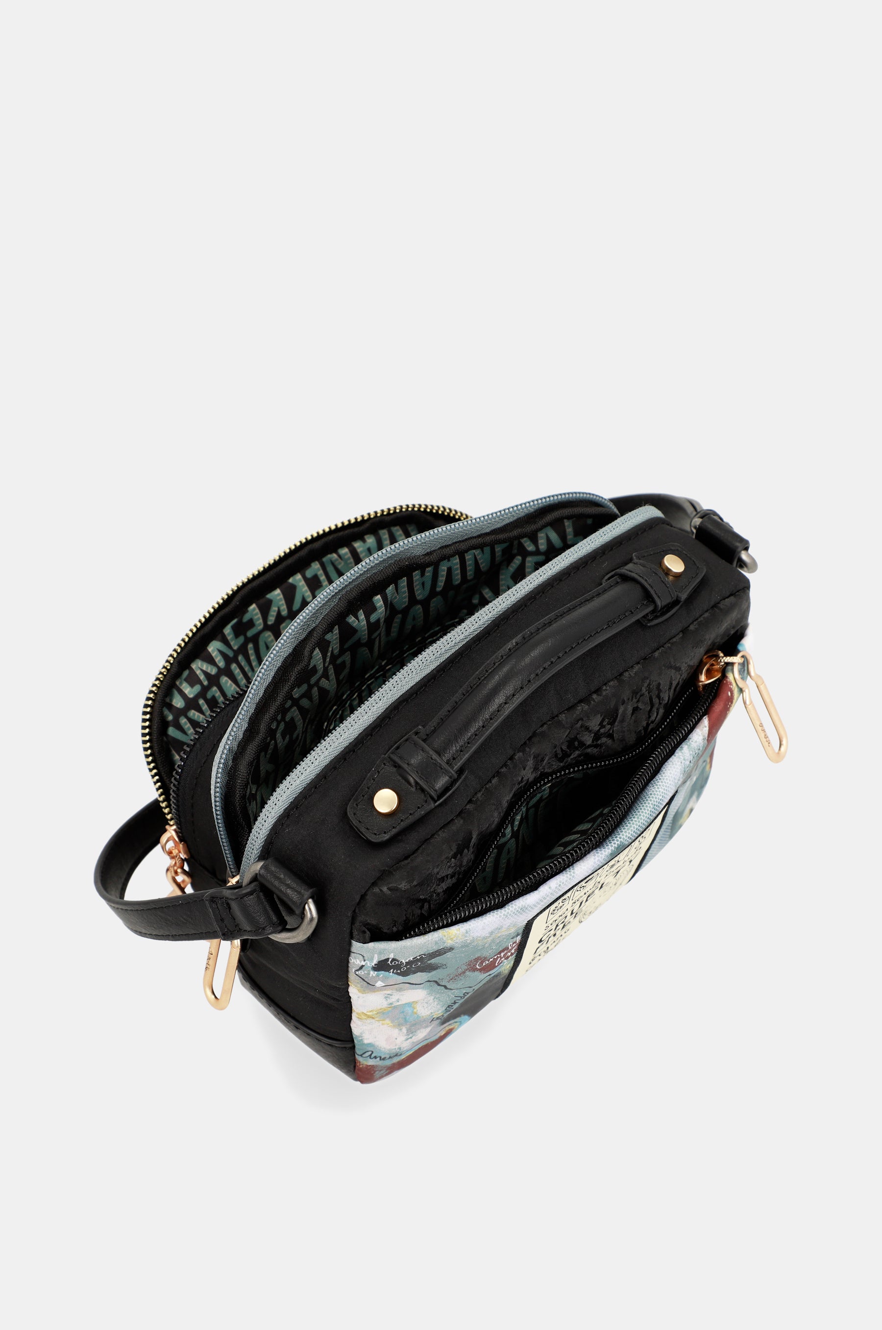Borsa a tracolla stampata Nature Woods