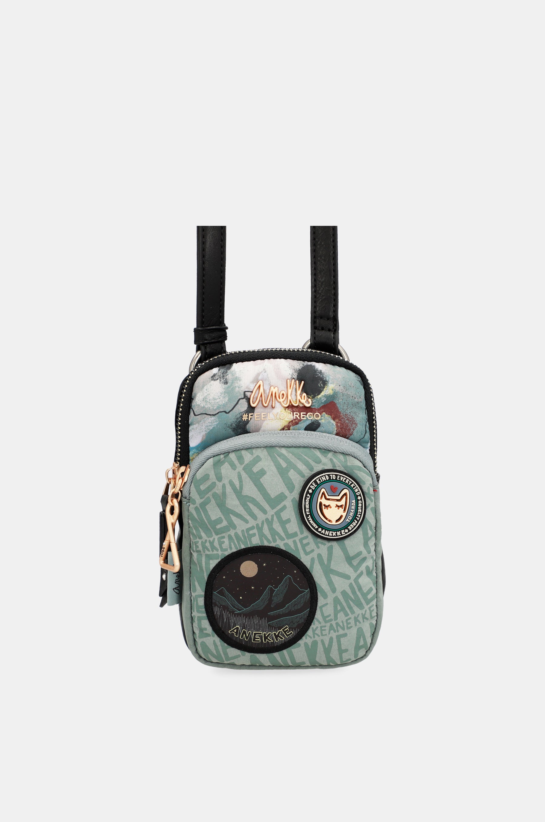 Borsa a tracolla mini Nature Woods con tasca