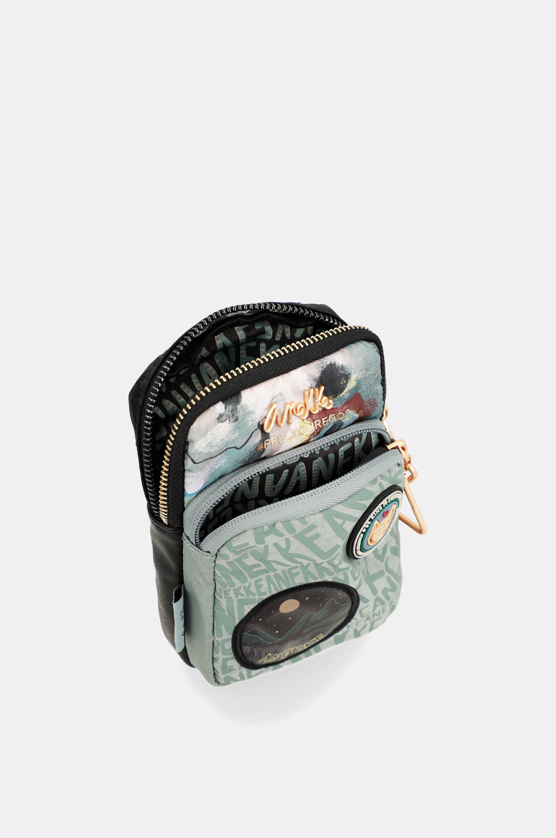 Borsa a tracolla mini Nature Woods con tasca