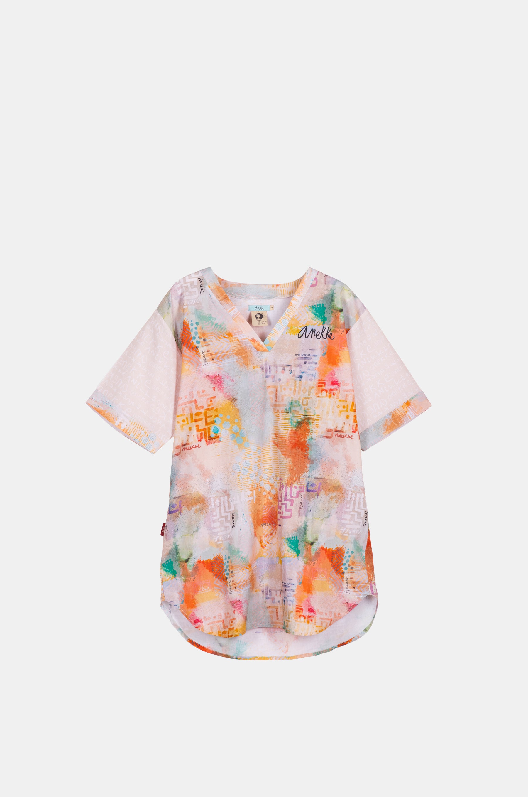 Abito corto stampato