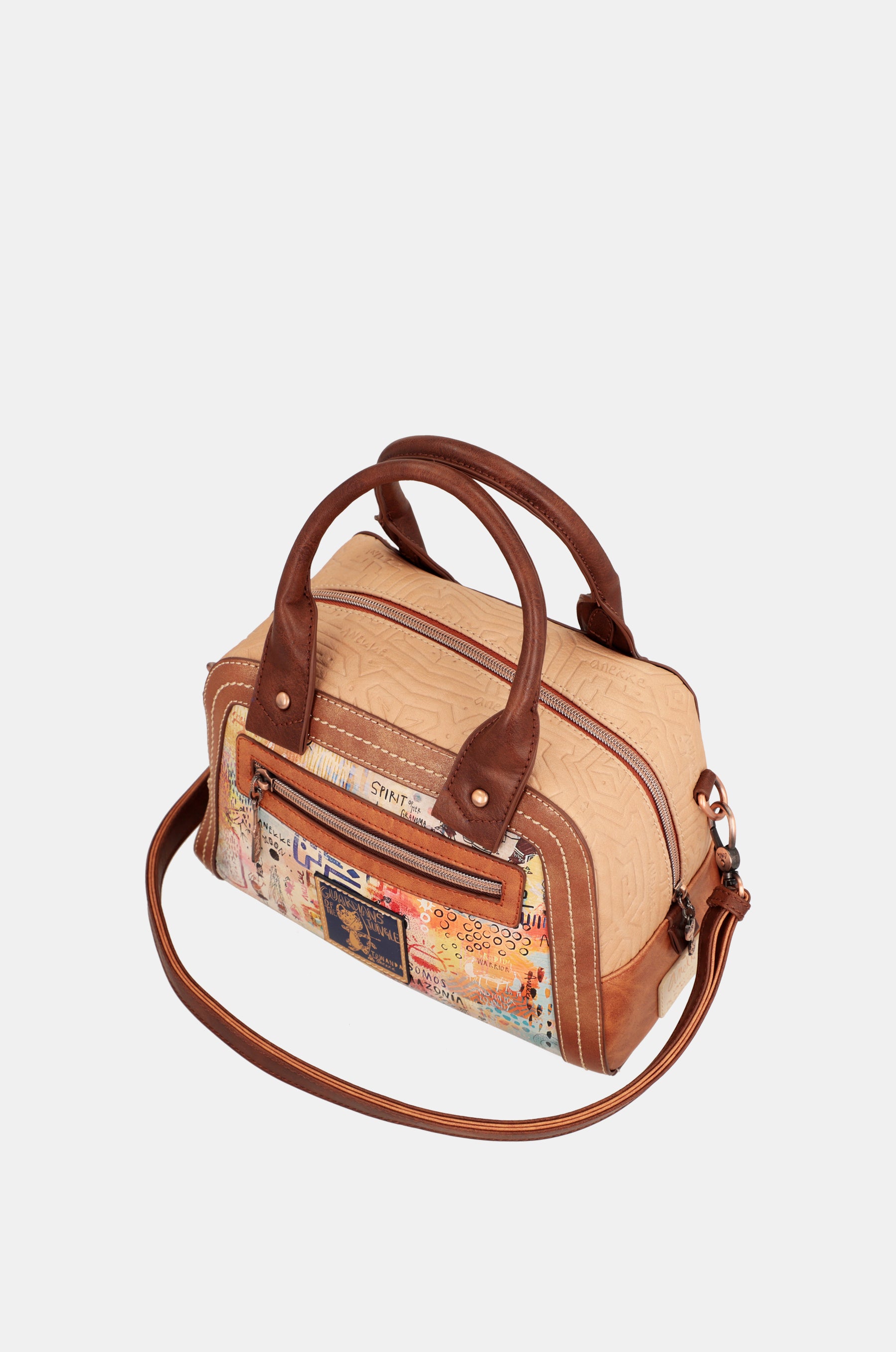 Borsa a doppio manico Menire con tracolla